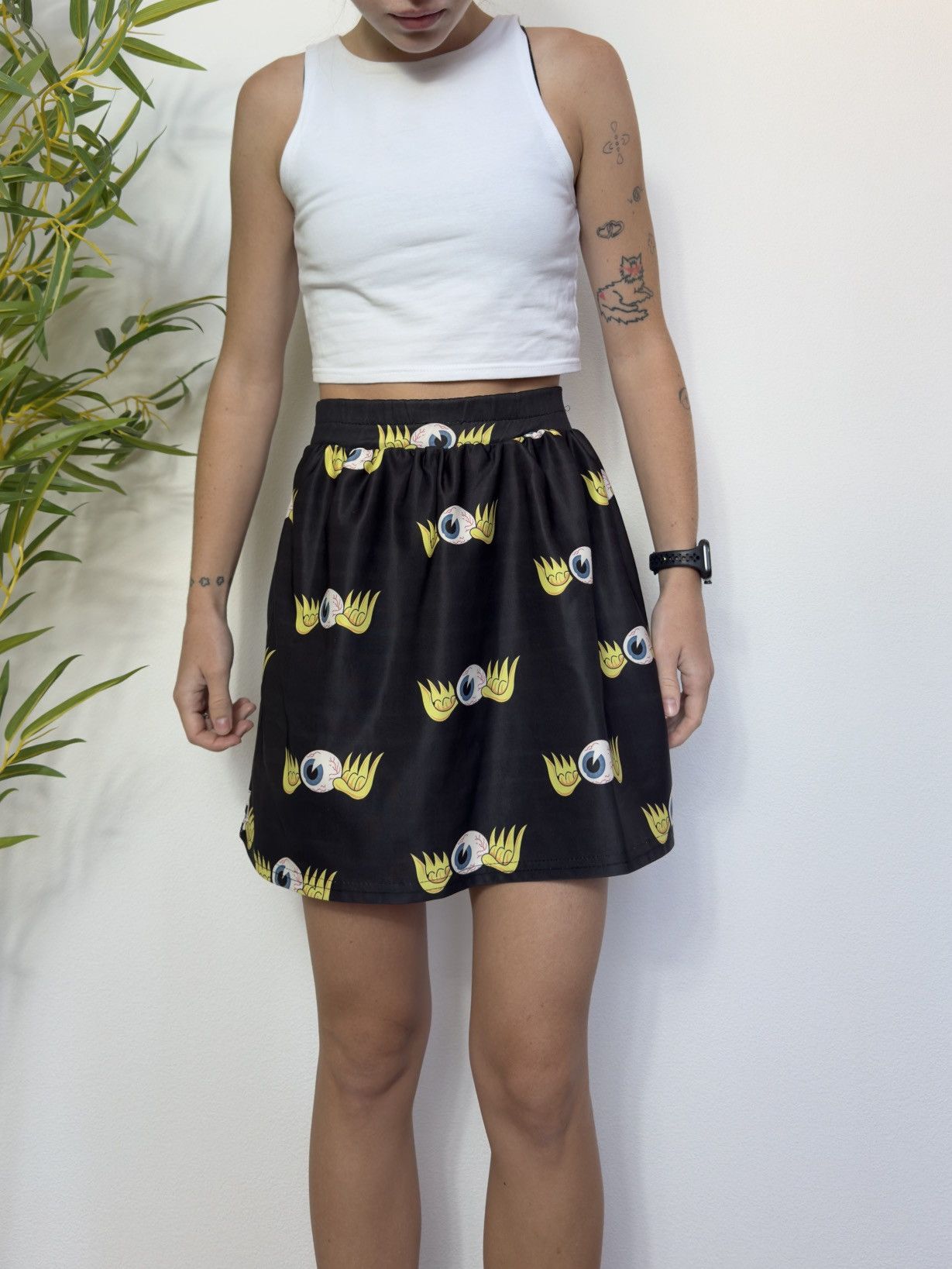 Vintage VINTAGE EYES SKIRT VON DUTCH STYLE Size 28" / US 6 / IT 42 - 2 Thumbnail