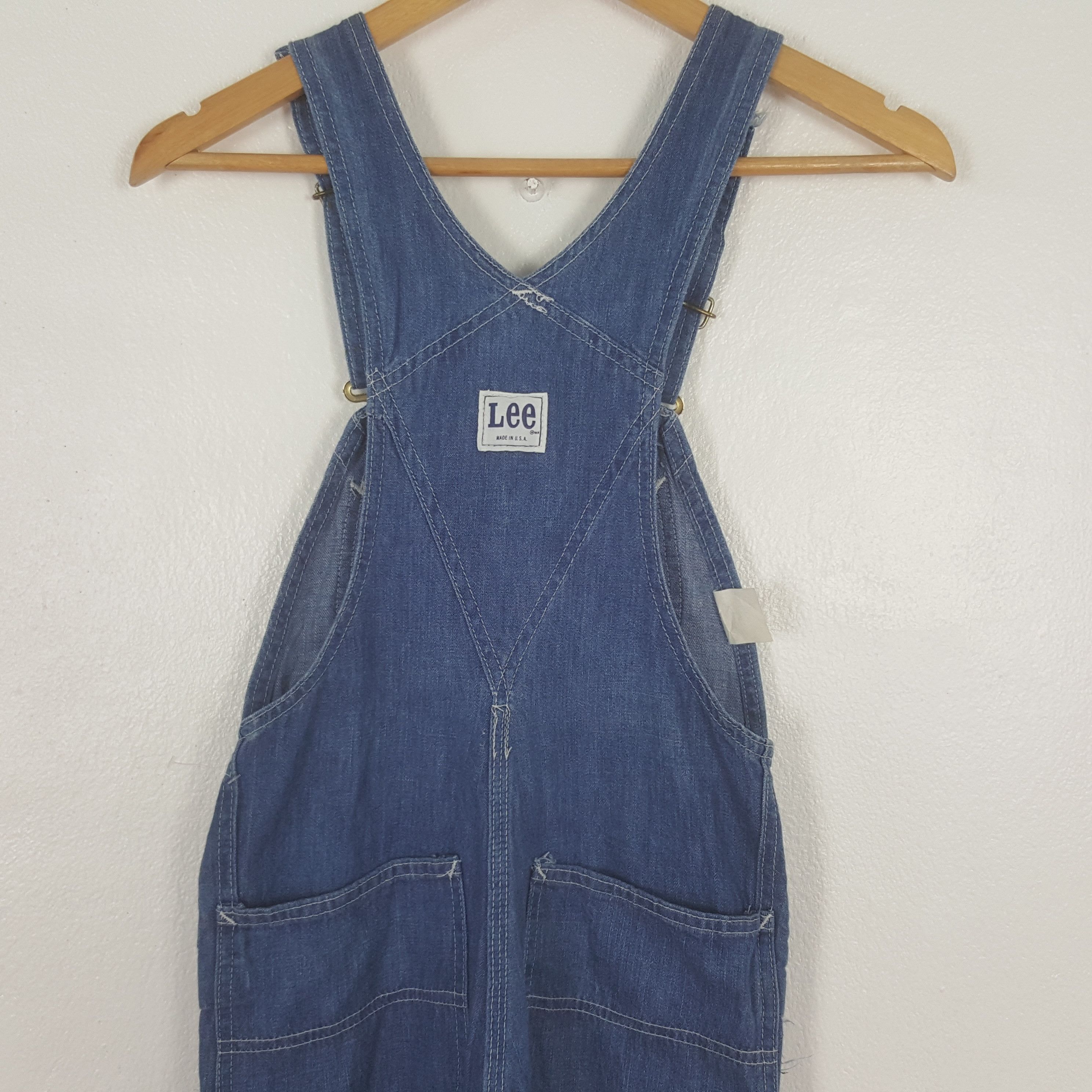 Lee Vintage RARE Lee Denim Overalls Pants C318N3 Size US 26 / EU 42 - 5 Thumbnail