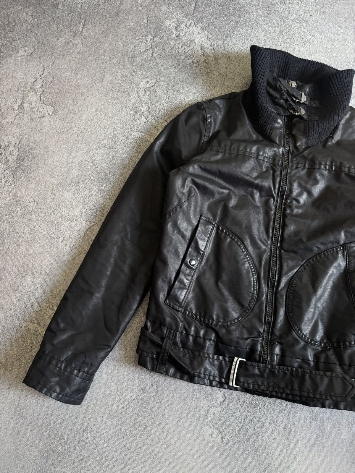 Diesel Diesel L/size wmns black avantgarde jacket Y2K biker LGB Size L / US 10 / IT 46 - 12 Thumbnail