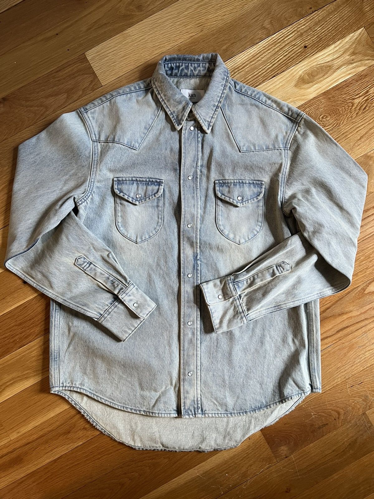 Kith Webster Denim Shirt - Keaton Wash Size US S / EU 44-46 / 1 - 1 Thumbnail