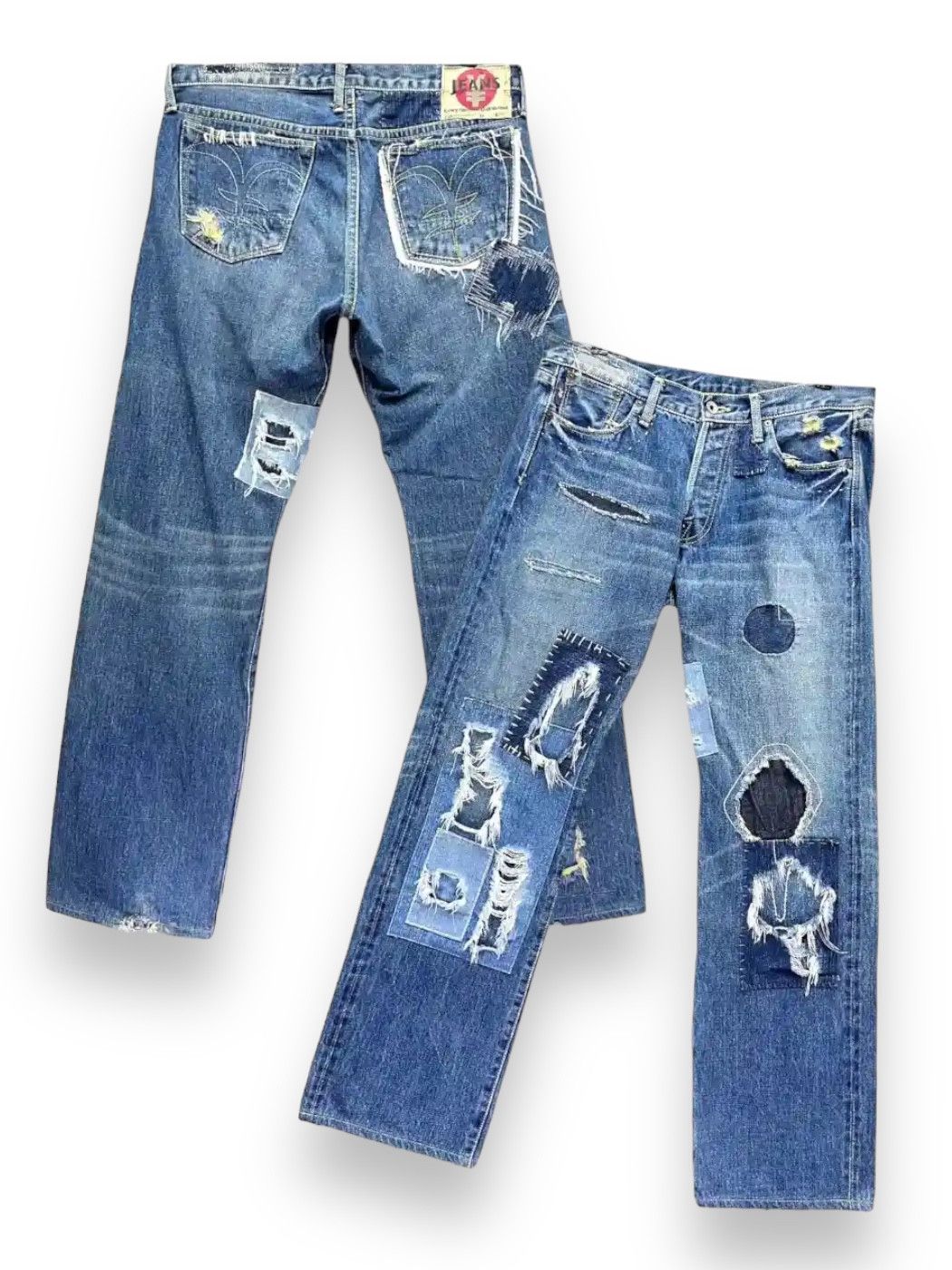 🔥DANIA x YEN JEANS Distressed Original Selvedge Denim Japan