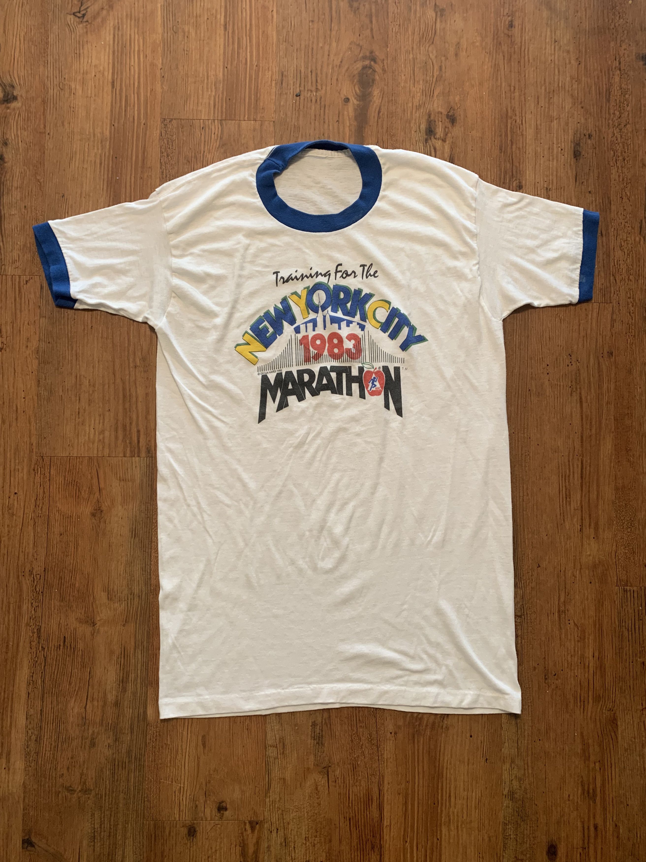 Vintage *Super Rare* 1983 NYC Marathon Size US M / EU 48-50 / 2 - 1 Thumbnail