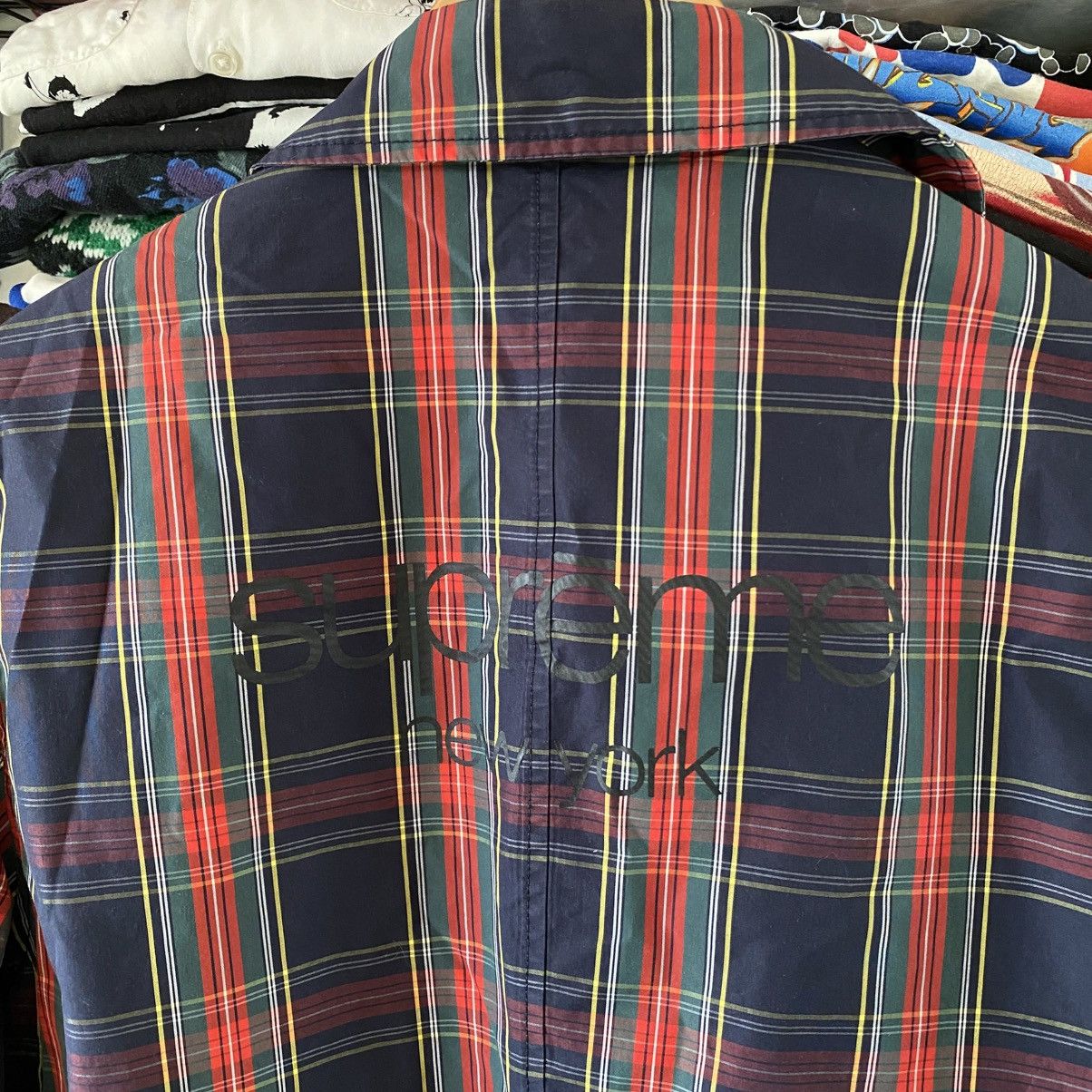 Supreme Supreme Jacket Plaid Trench Coat Blue 2015 Size US M / EU 48-50 / 2 - 6 Thumbnail