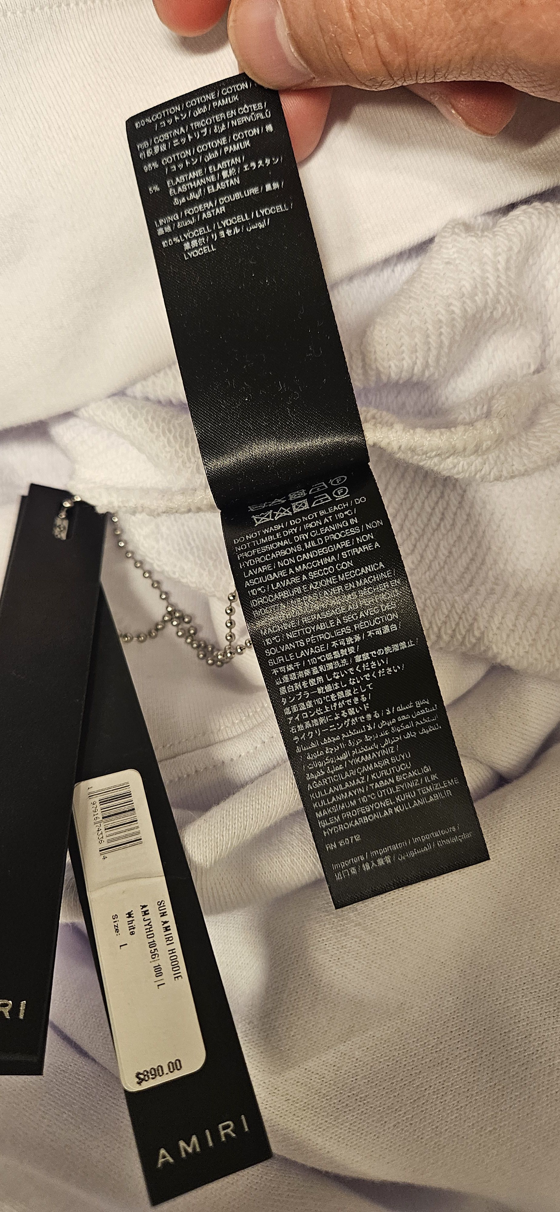 Amiri Sun Amiri Logo Hoodie Size US L / EU 52-54 / 3 - 9 Thumbnail