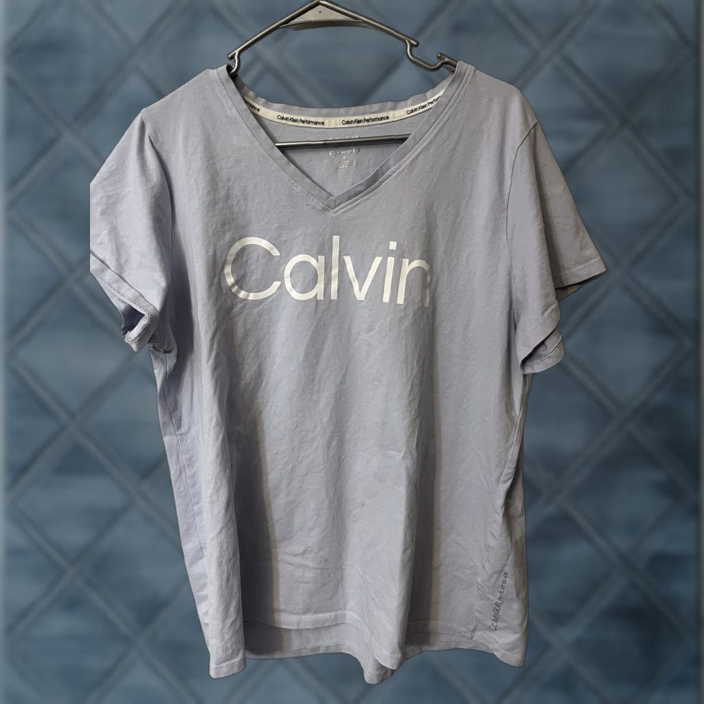Calvin Klein Calvin Klein Performance T-Shirt Women Size 1X Purple Round Neck Short Sleeves Size XL / US 12-14 / IT 48-50 - 1 Thumbnail