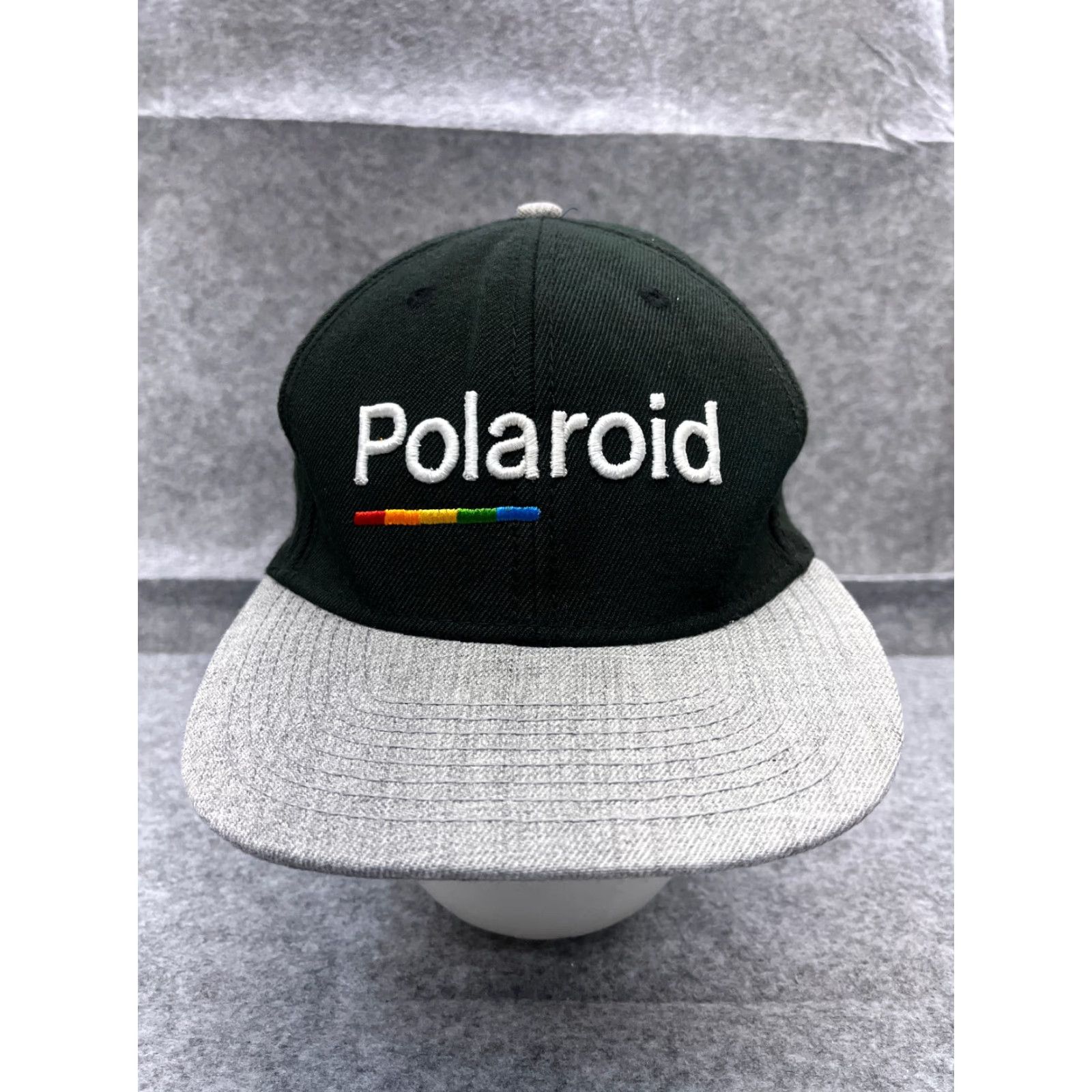Polaroid Polaroid Hat Cap Snap Back Adult One Size Black Gray 100% Cotton Camera Size ONE SIZE - 2 Thumbnail