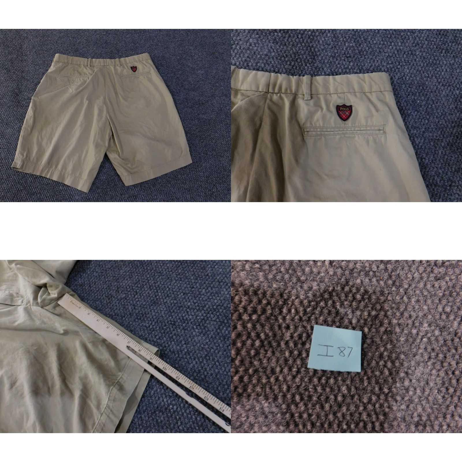 Polo Ralph Lauren Polo Ralph Lauren Shorts Mens 34 Khaki Cotton Stretch Chino Casual Flat Front Pockets 11 Inseam Regular Fit Size US S / EU 44-46 / 1 - 9 Thumbnail