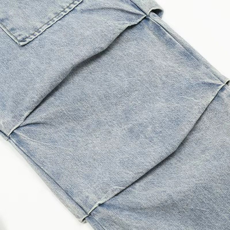 Japanese Brand × Jean Street wash frayed and distressed baggy jeans Size US 32 / EU 48 - 8 Thumbnail