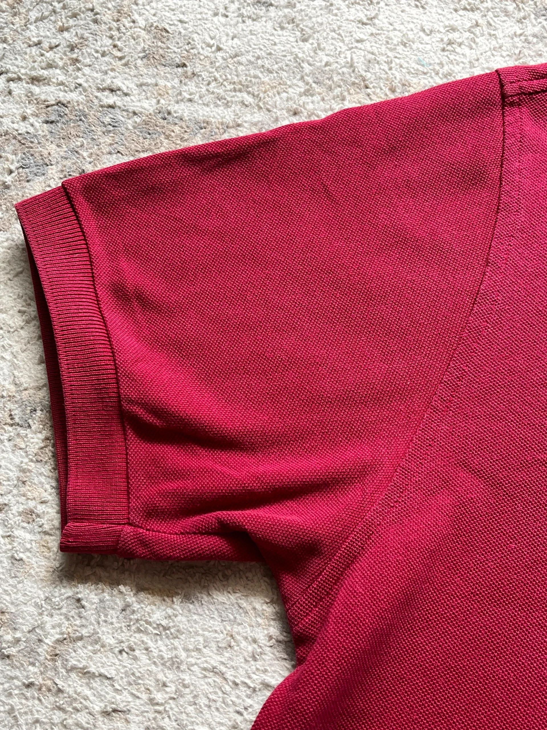 Burberry Burberry London Vintage 2000s Y2K Polo Shirt Burgundy Size US XL / EU 56 / 4 - 7 Thumbnail