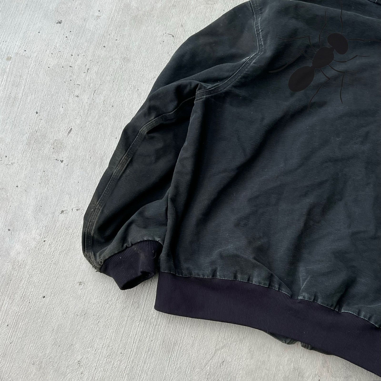 Carhartt × Vintage Carhartt J131 BLK faded black hooded work wear jacket Size US XXL / EU 58 / 5 - 12 Thumbnail