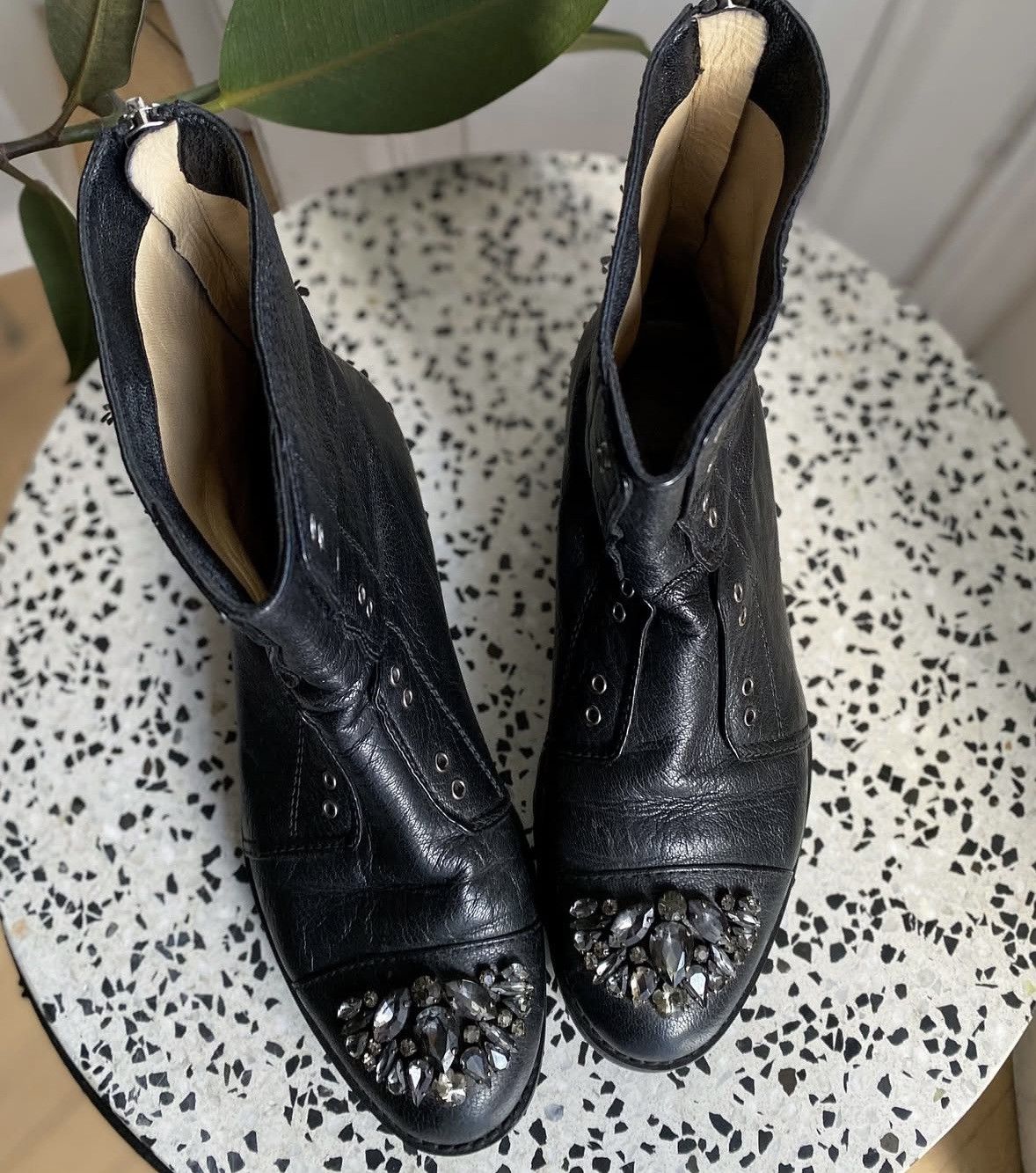 Jimmy Choo Jimmy Choo Embellisshments Combat Boots Size US 7.5 / IT 37.5 - 9 Thumbnail