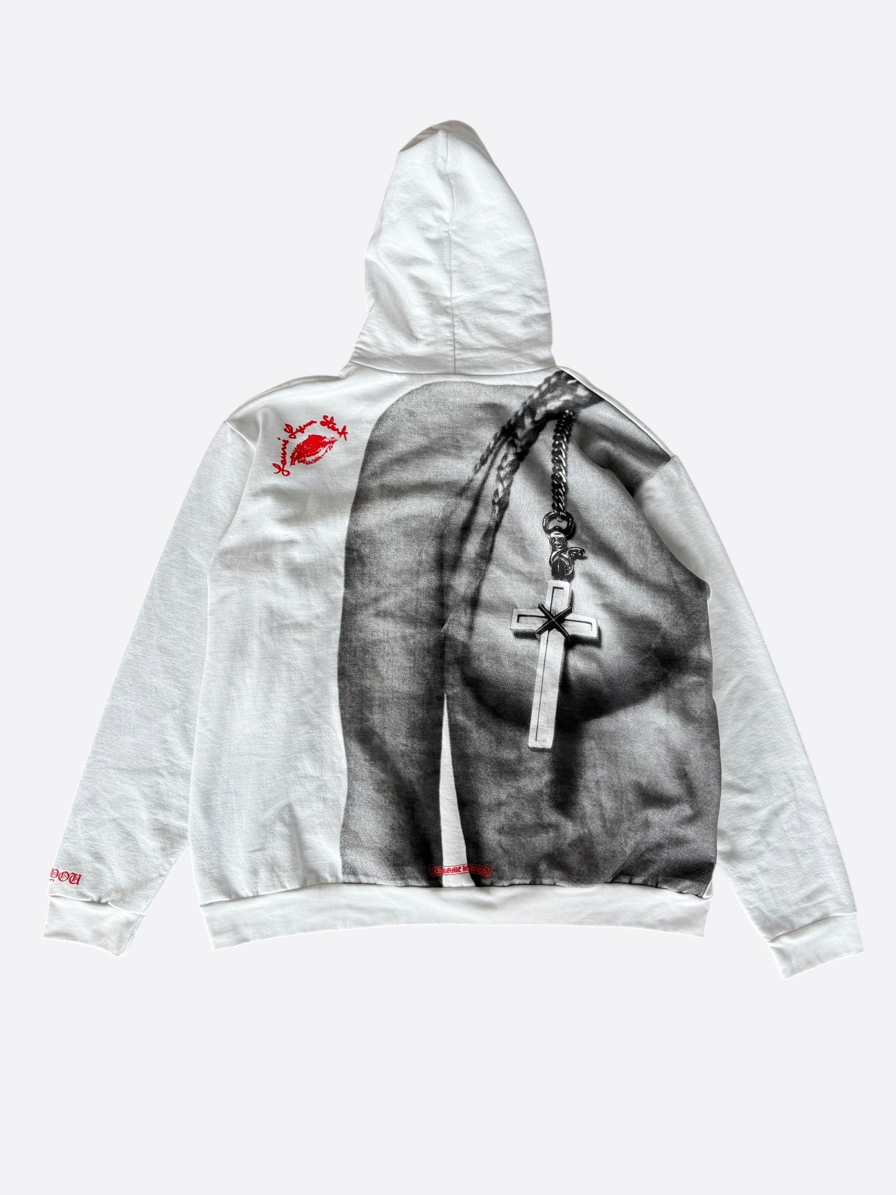 Chrome Hearts Chrome Hearts White & Red Laurie Lynn Stark Hoodie Size US XXL / EU 58 / 5 - 1 Thumbnail