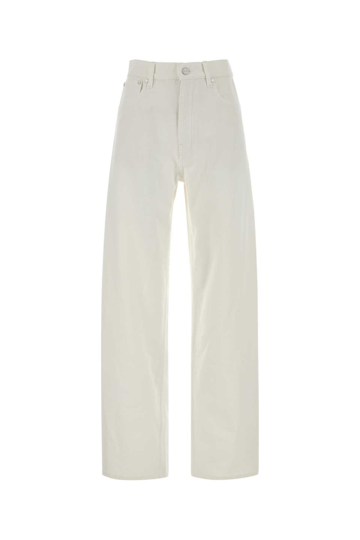 Jil Sander White Denim Jeans Size 30" / US 8 / IT 44 - 1 Thumbnail
