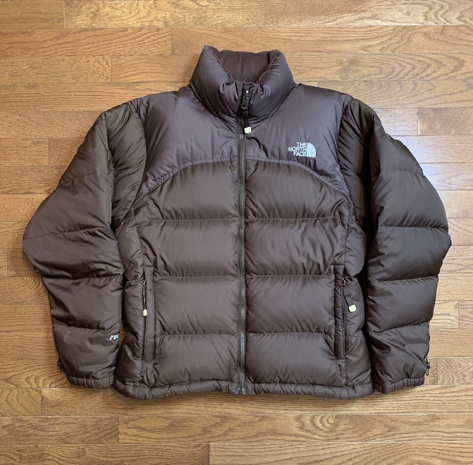 image of The North Face 1996 Retro Nuptse Puffer Coat Jacket in Chocolate, Women's (Size Medium)
