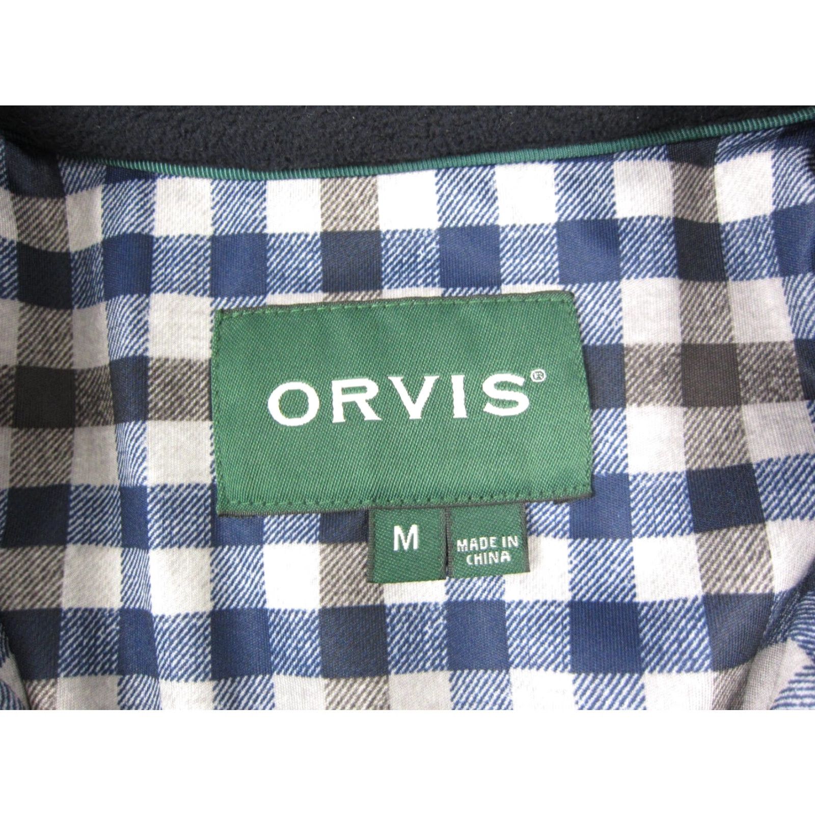 Orvis Orvis Sweatshirt Mens 90s Classic Pullover Mock Neck 1/4 Zip Wool Blue M Adult Regular Fleece Lined Size US M / EU 48-50 / 2 - 6 Thumbnail