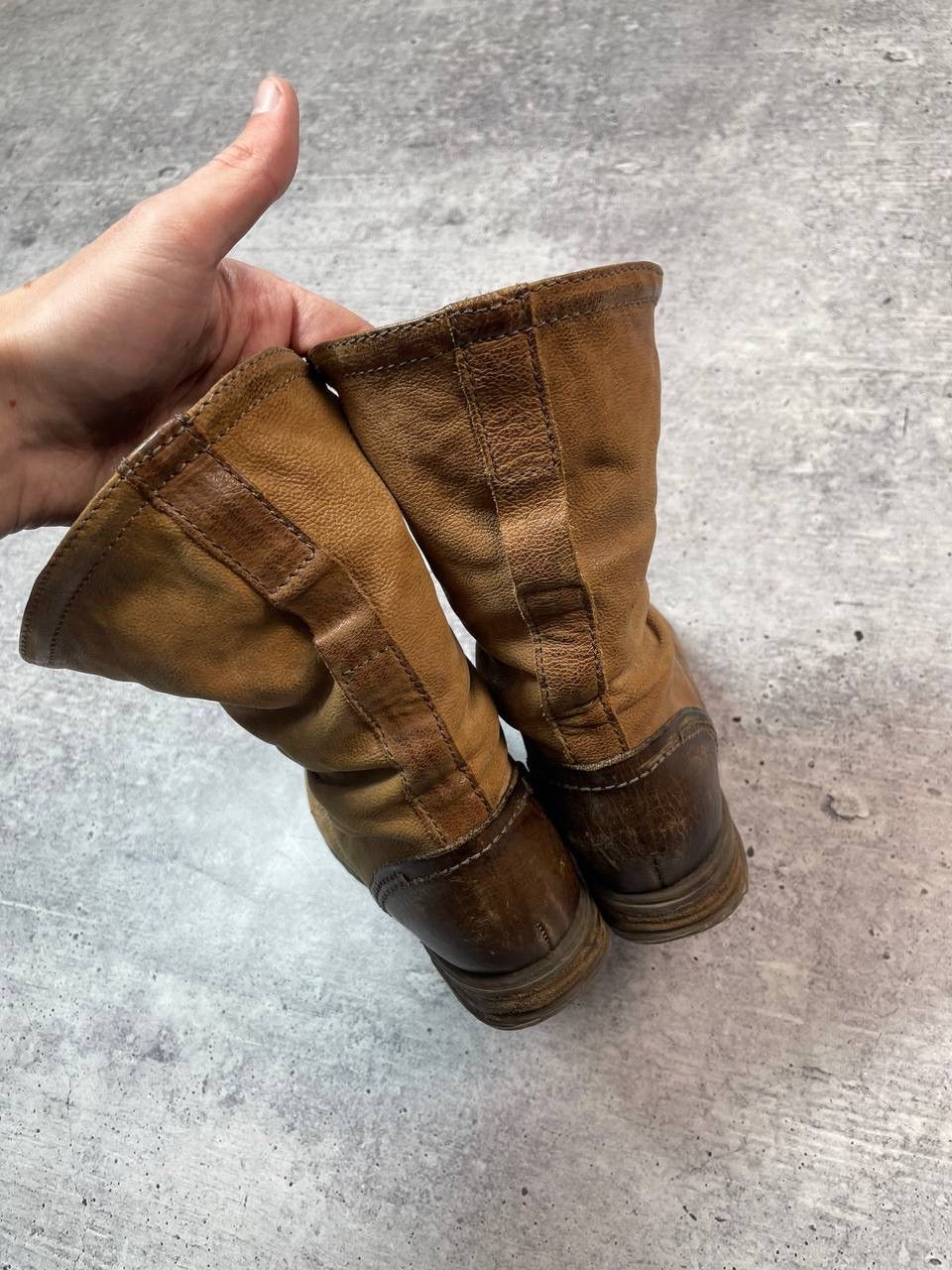 A.S.98 Vintage Airstep AS98 Biker Ankle Leather Boots Y2K Size US 7 / IT 37 - 5 Thumbnail