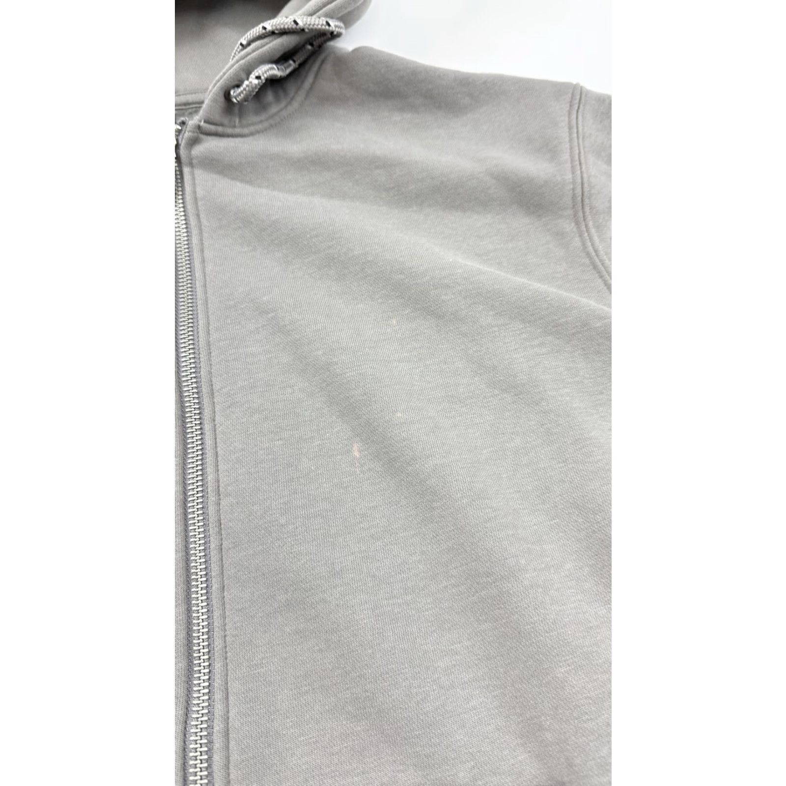 Vintage Kirkland Signature Hoodie Sweatshirt Logo Full Zip Mens Small Gray Unisex Pockets Graphic Print Zip Hooded Fleece Cotton Polyester Size US S / EU 44-46 / 1 - 5 Thumbnail