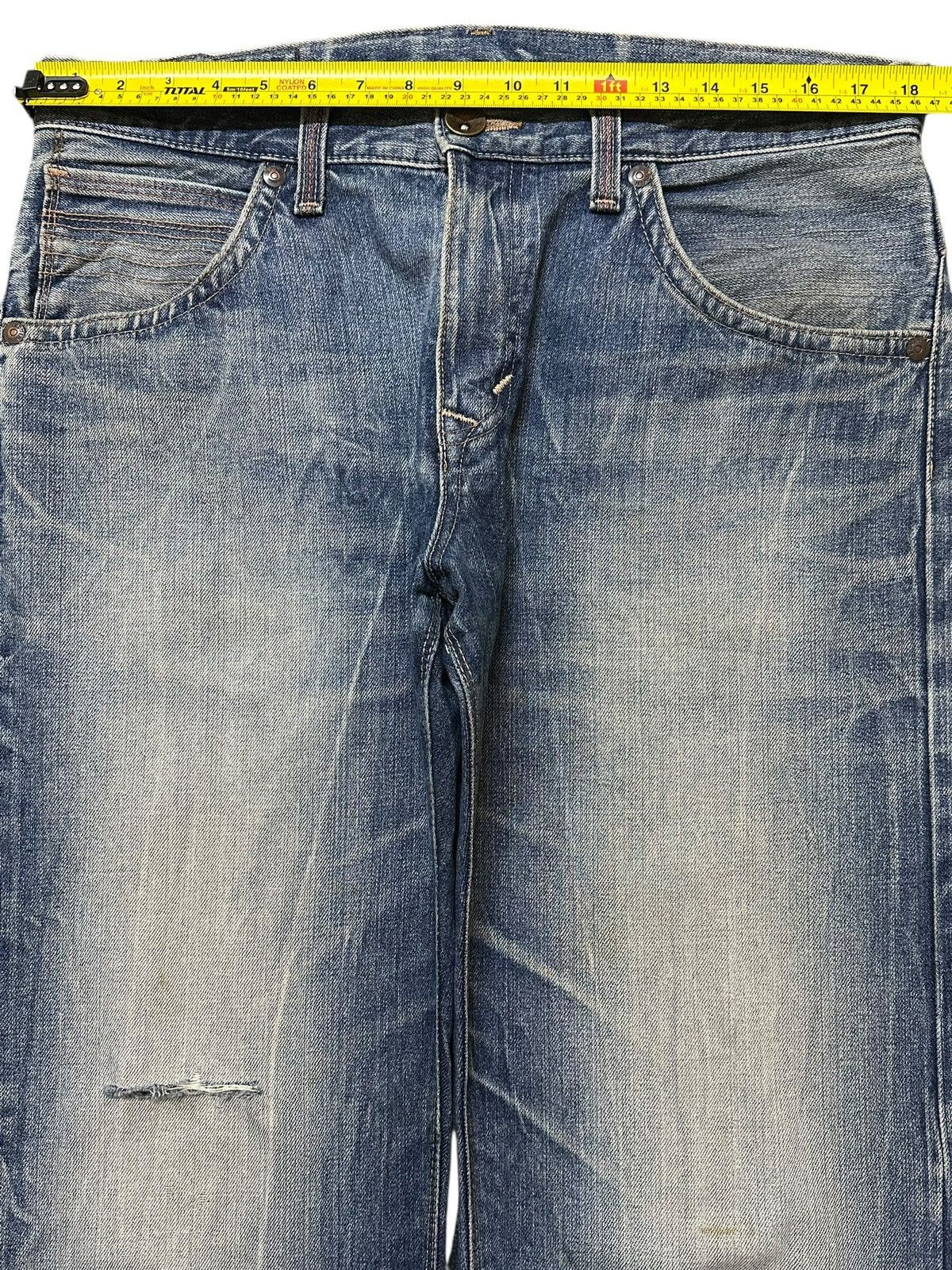 Edwin Edwin XV Exclusive Vintage Blue Thunder Wash Loose Jeans Size US 36 / EU 52 - 12 Thumbnail