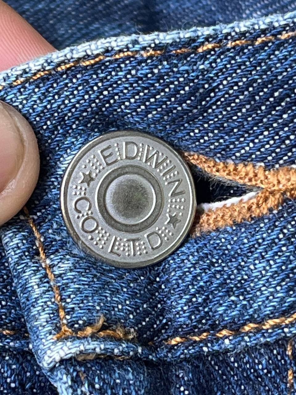 Edwin EDWIN High Waisted Straight Leg Jeans Vintage Blue Denim Size 26" / US 2 / IT 38 - 8 Thumbnail