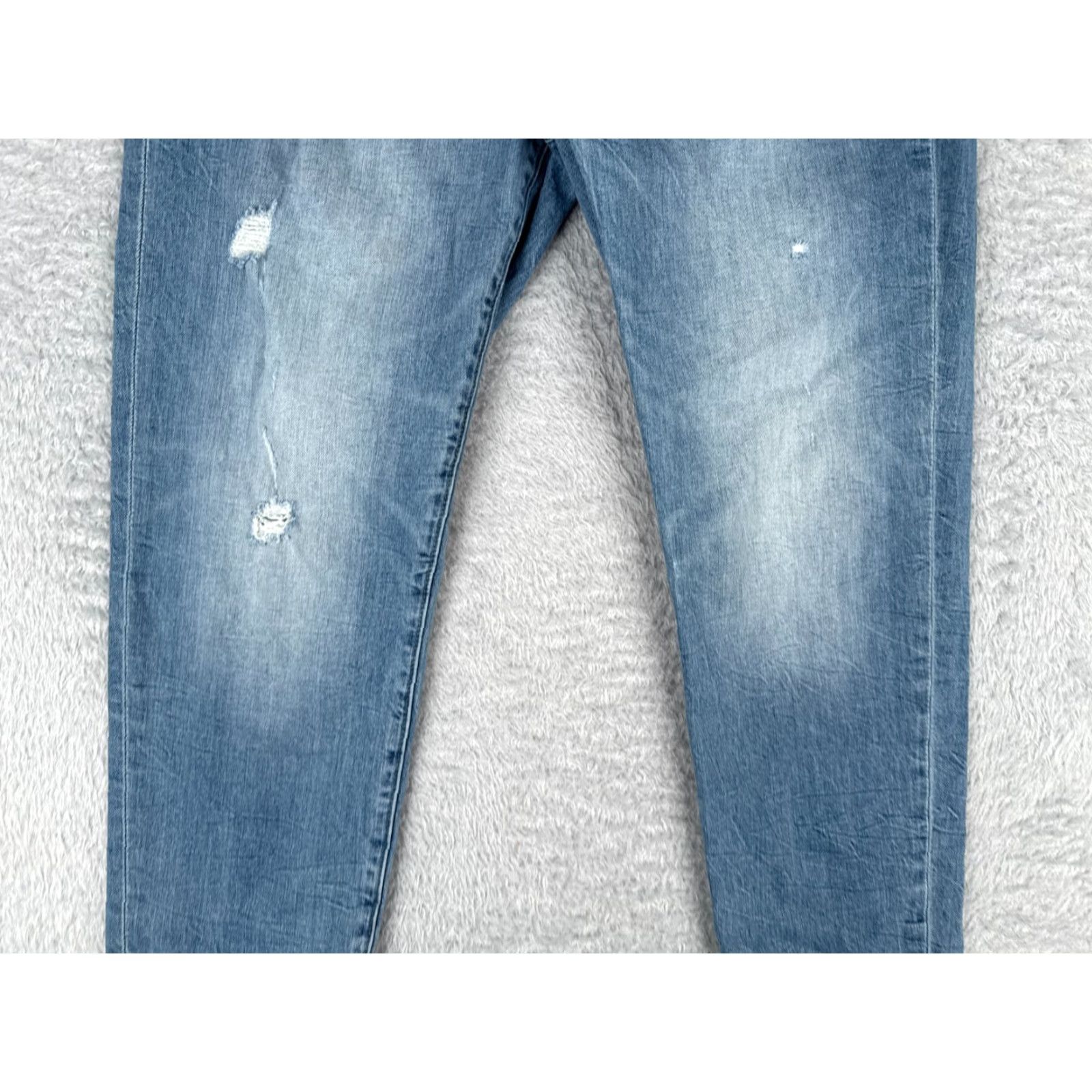 Denime Lucky Pants Womens 8 Blue Denim Jeans 33x25 Slim Boyfriend Distressed 90s American Designer Brand Black Size Type Jeans Size 30" / US 8 / IT 44 - 3 Thumbnail