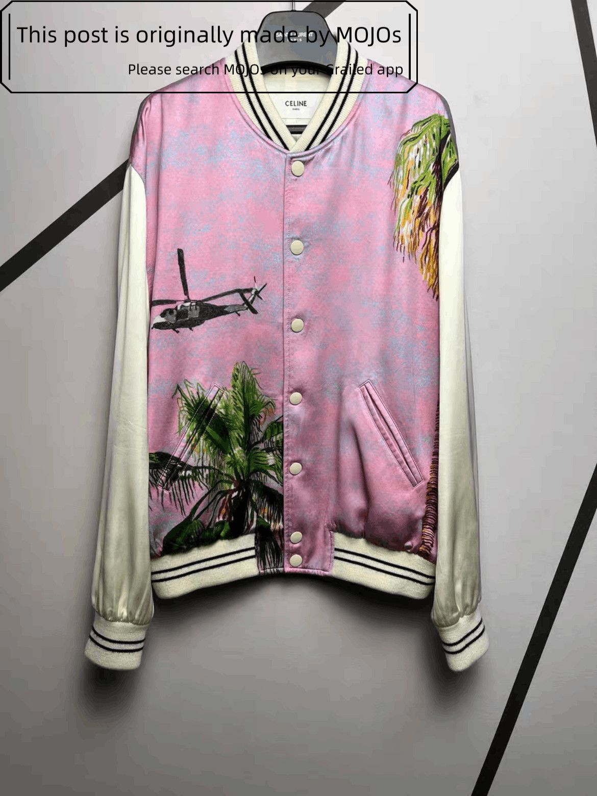 Celine Sz 48 Celine 23SS Chopper & Beach Satin Jacket Size US M / EU 48-50 / 2 - 1 Thumbnail