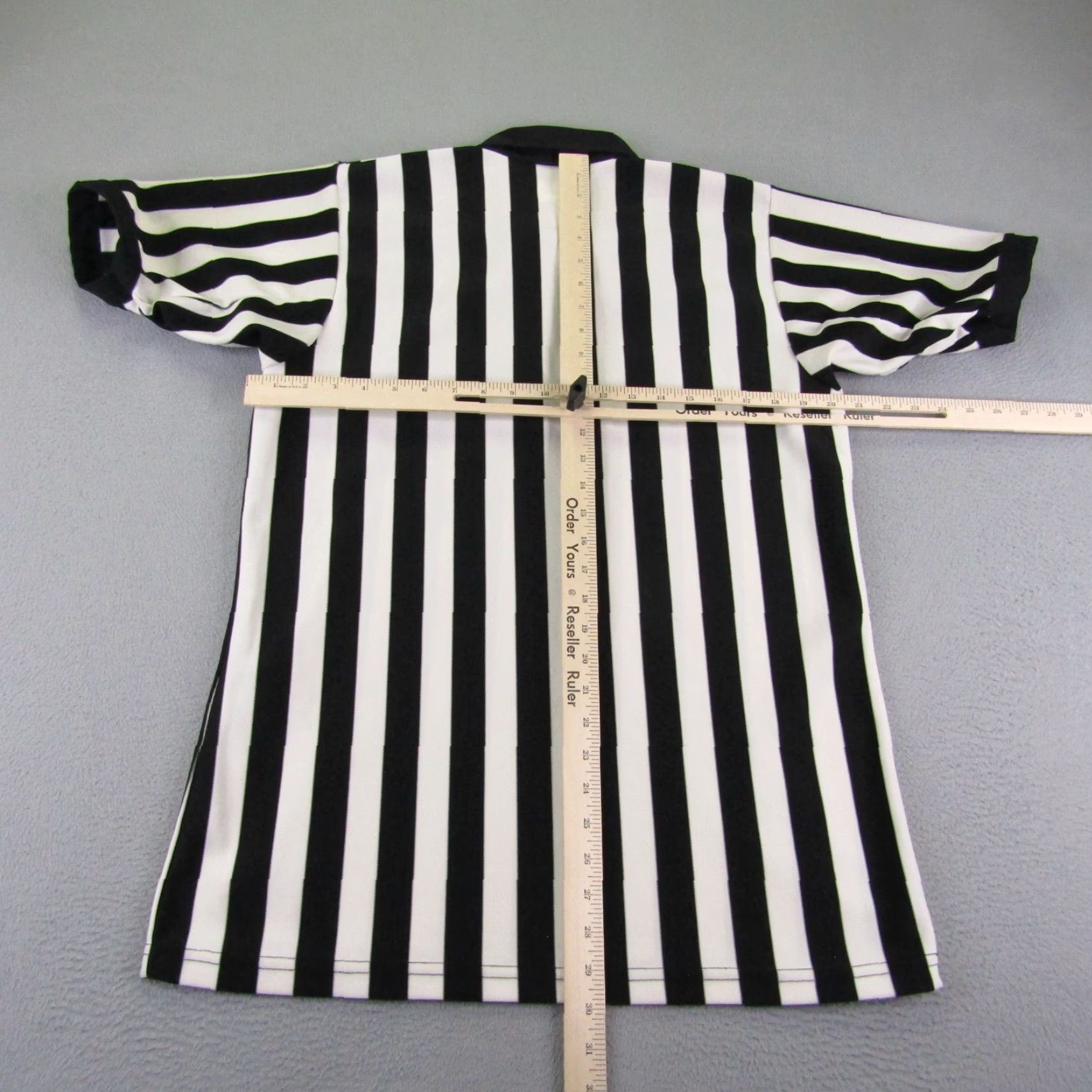 Vintage VINTAGE Felco Referee Shirt Mens L BLACK White 1/4 Zip Stripes Ref Polo 70s Shirt Mens L Black White 70s Referee Shirt Felco Size US L / EU 52-54 / 3 - 4 Thumbnail