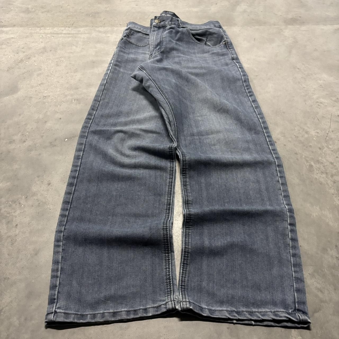 Japanese Brand × Vintage Crazy Vintage Y2K/2000s Grunge Medium Wash Denim Jeans! Size US 36 / EU 52 - 3 Thumbnail