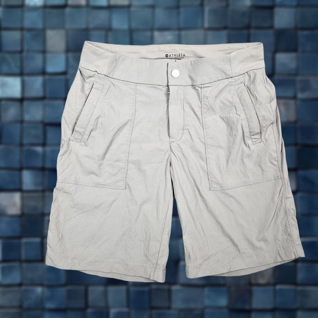Athleta ATHLETA Women’s Light Gray Outdoork Hiking Shorts Size 4 Size 27" / US 4 / IT 40 - 1 Thumbnail