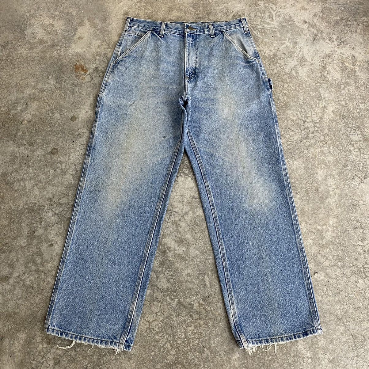 Carhartt Vintage Carhartt Faded Blue Carpenter Work Denim Jeans Size US 32 / EU 48 - 1 Thumbnail
