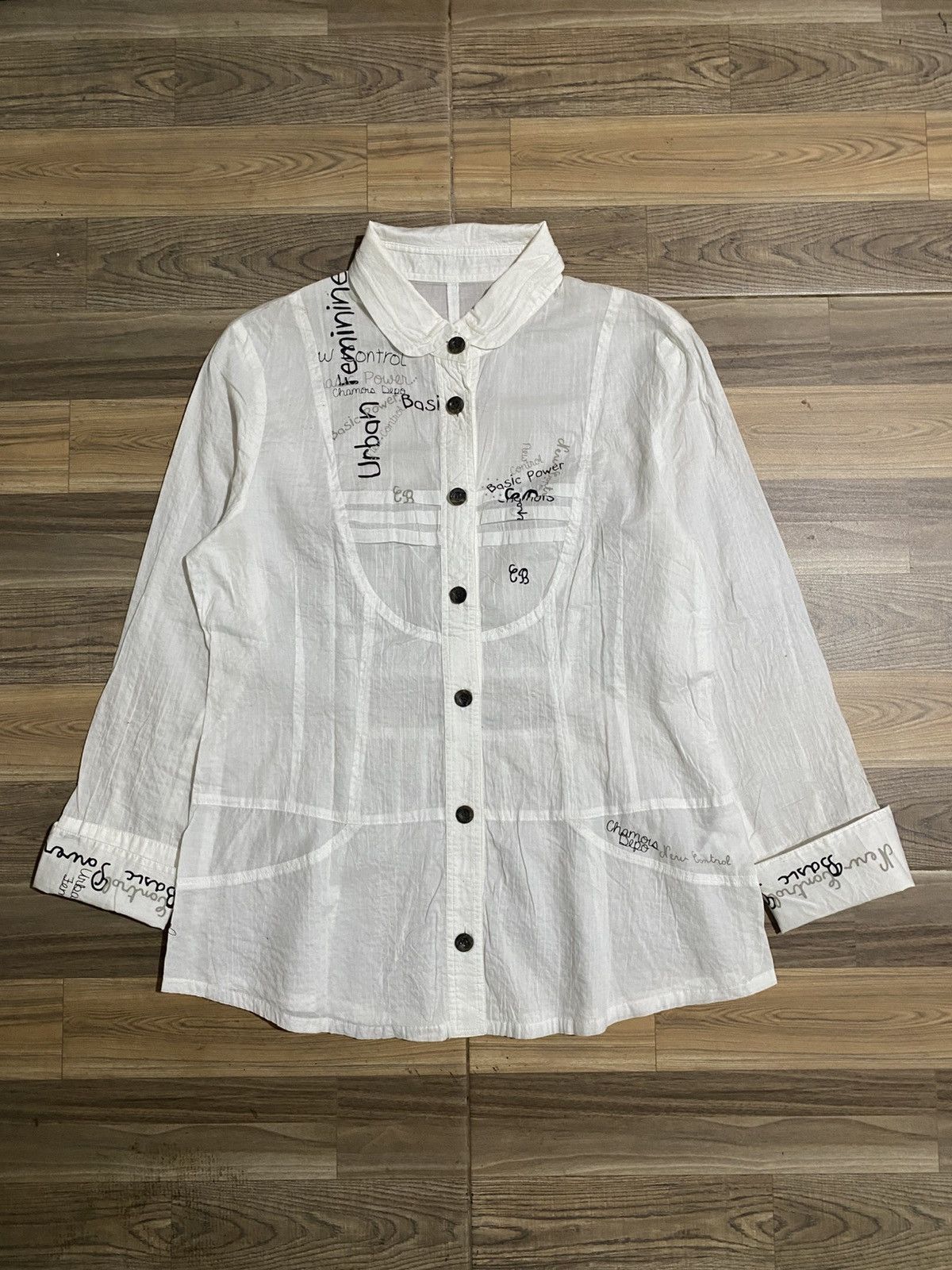 Japanese Brand CHAMOIS DEPO POEM BUTTON SHIRT Size ONE SIZE - 1 Thumbnail