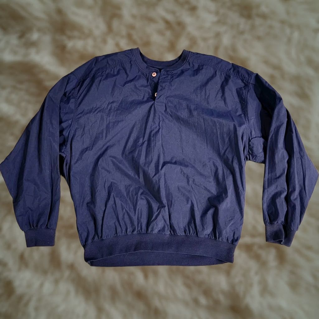 Nike VINTAGE Nike Golf Pullover Sweatshirt 90s Windbreaker Navy Blue XL Men Size US XL / EU 56 / 4 - 1 Thumbnail