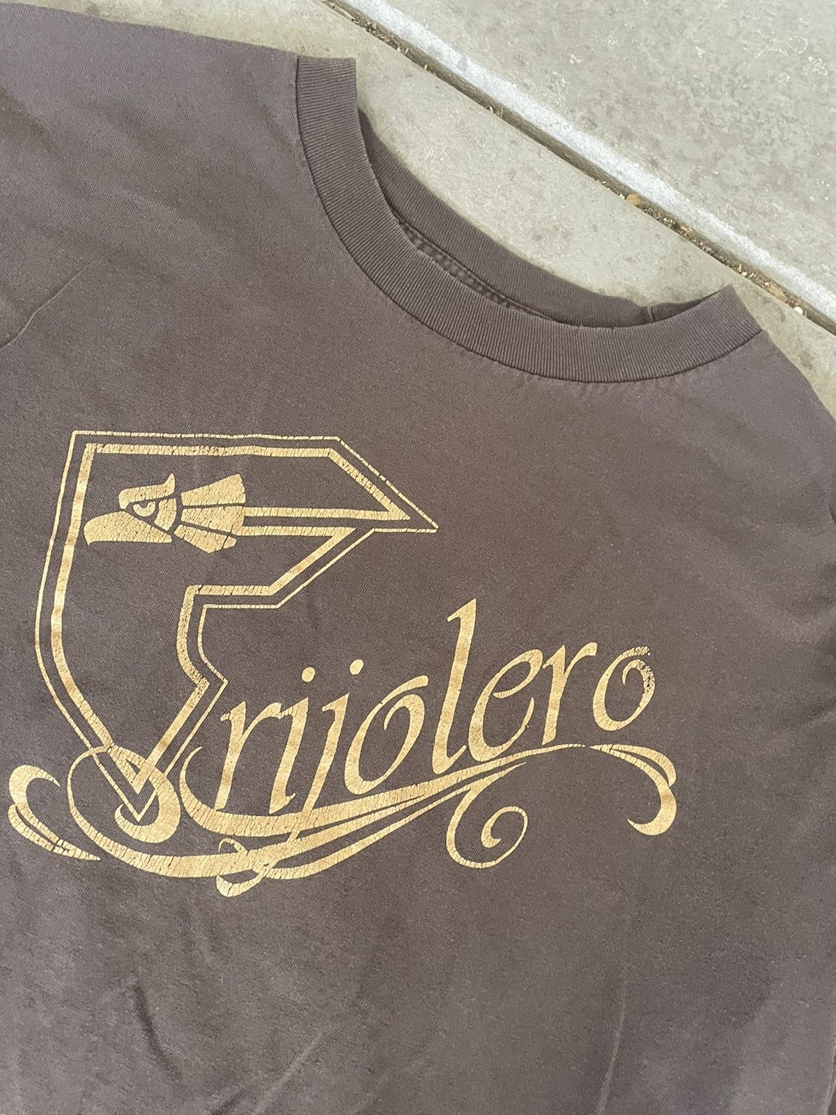 Vintage Brown, short sleeve T-shirt with design Size US XL / EU 56 / 4 - 2 Thumbnail