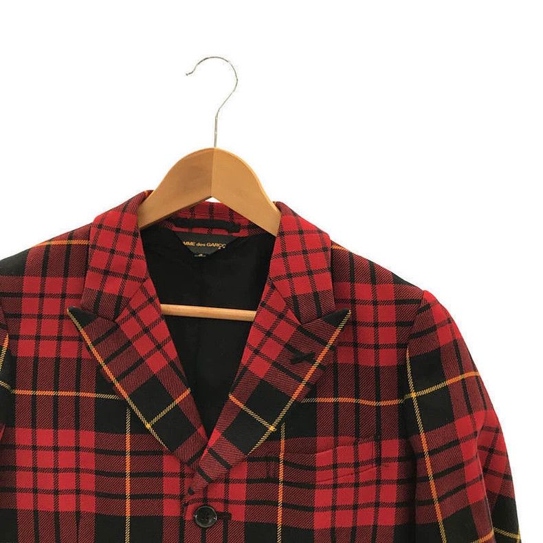 Comme des Garcons Comme des Garcons Red retro plaid split design long suit j Size S / US 4 / IT 40 - 5 Thumbnail