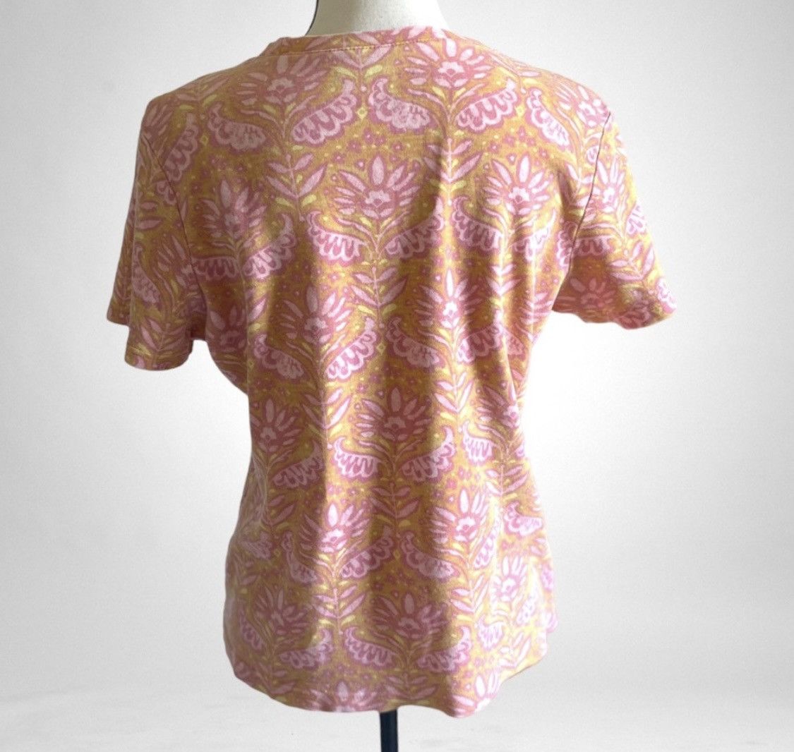 Basic Editions BASIC EDITIONS RELAXED FIT PAISLEY FLORAL SHORT SLEEVE SHIRT Size M / US 6-8 / IT 42-44 - 4 Thumbnail