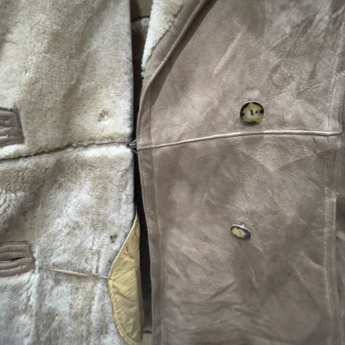 Vintage Sheepskin Leather Long Jacket Size S / US 4 / IT 40 - 12 Thumbnail