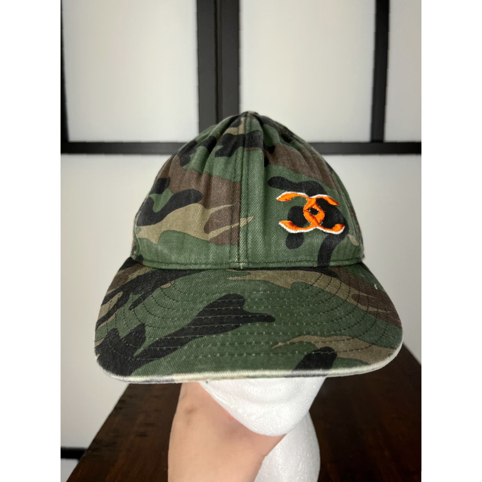 Lids LIDS Conviction Hat Cap Fitted Adult 7 1/8 Green Camo 100% Cotton Twill Baseball Cap Men Mens Size ONE SIZE - 2 Thumbnail