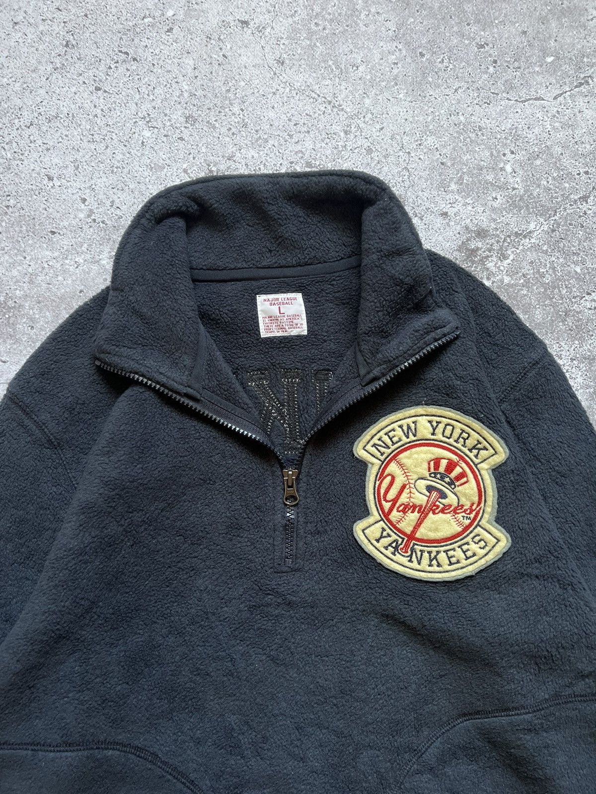 MLB Vintage MLB New York Yankees Fleece Sweater Half Zip Size US L / EU 52-54 / 3 - 8 Thumbnail