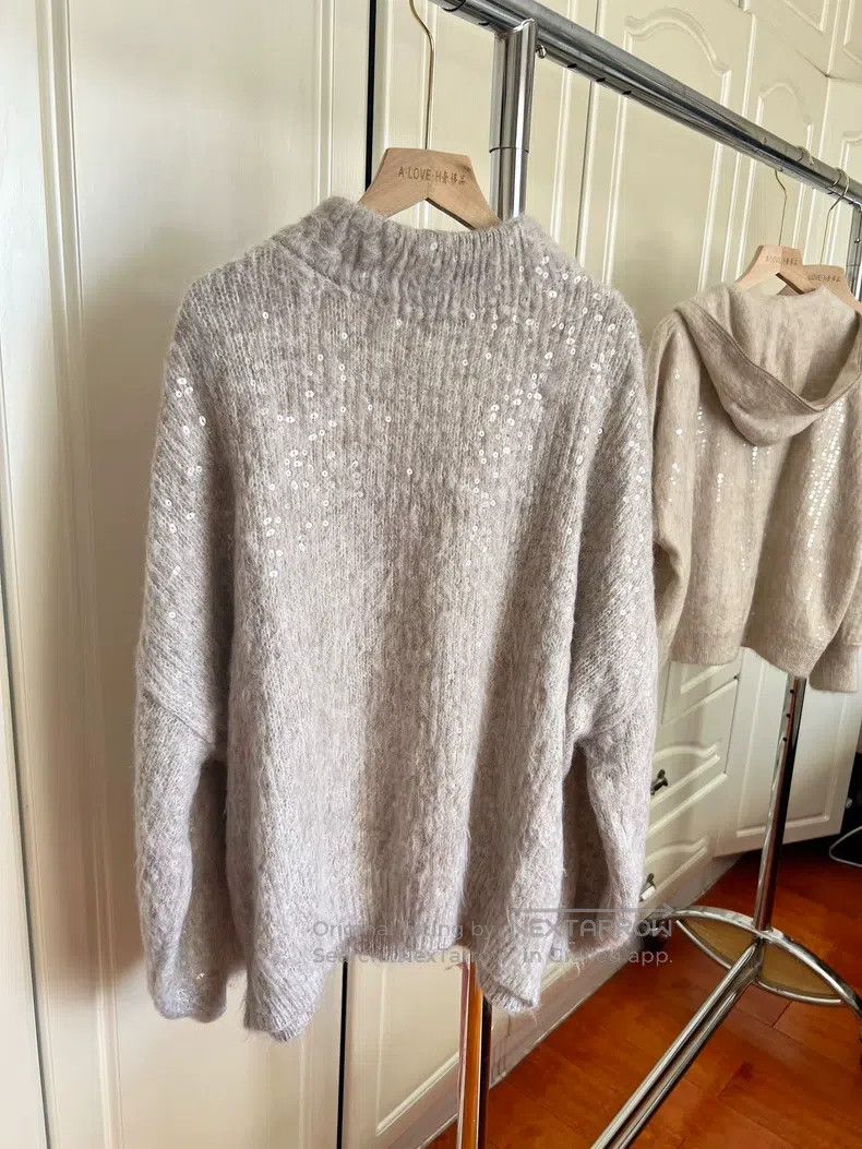 Brunello Cucinelli Brunello Cucinelli Full Sequin Sweater Size M / US 6-8 / IT 42-44 - 3 Thumbnail