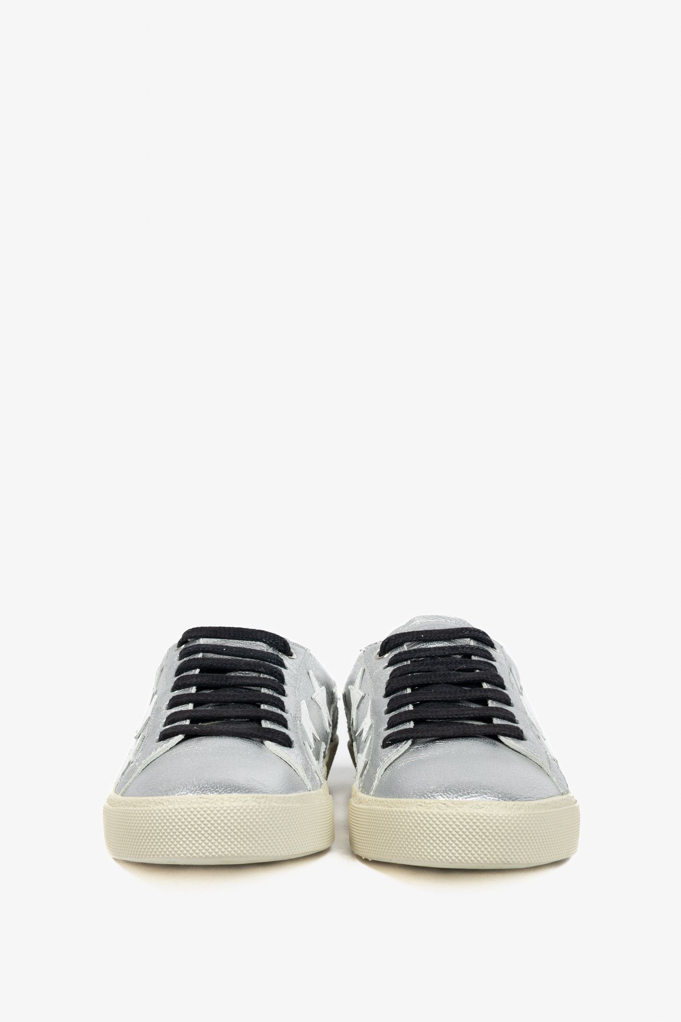 Saint Laurent Paris Saint Laurent Court Classic Star Metallic Low-Top Sneakers Size US 6.5 / EU 39-40 - 2 Thumbnail