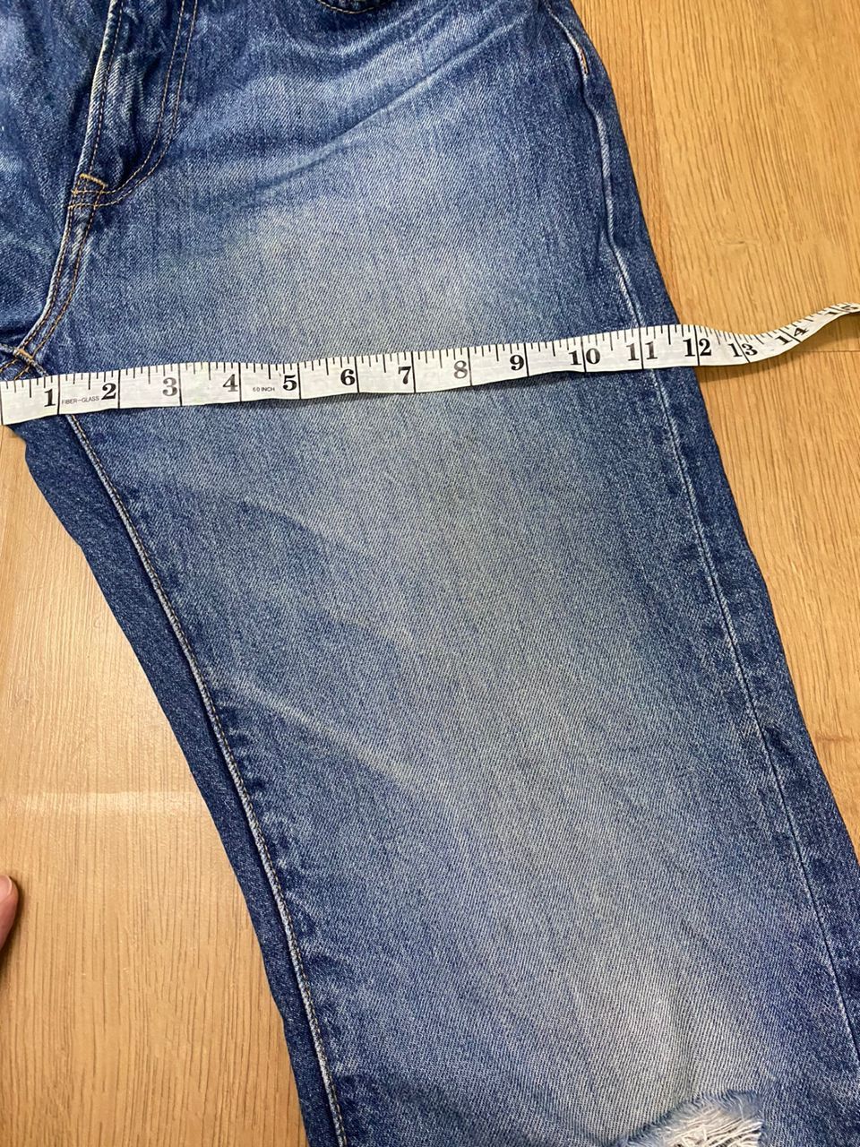 Japanese Brand 💥 Vintage Uniqlo Jeans Straight Distressed Denim Jeans Size US 32 / EU 48 - 6 Thumbnail