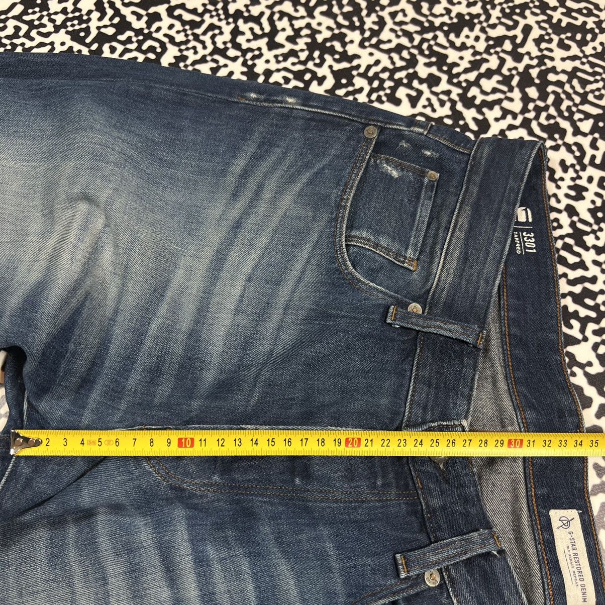 Vintage Y2K G Star Raw 3301 Japanese Distressed Style Jeans