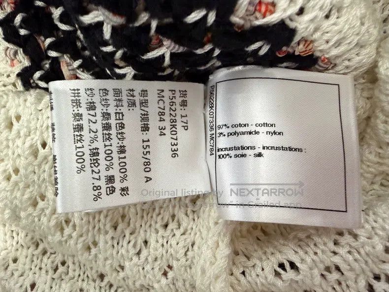 Chanel Chanel White stitching colourful hollow knit sweater Size XXS / US 00 / IT 34 - 6 Thumbnail