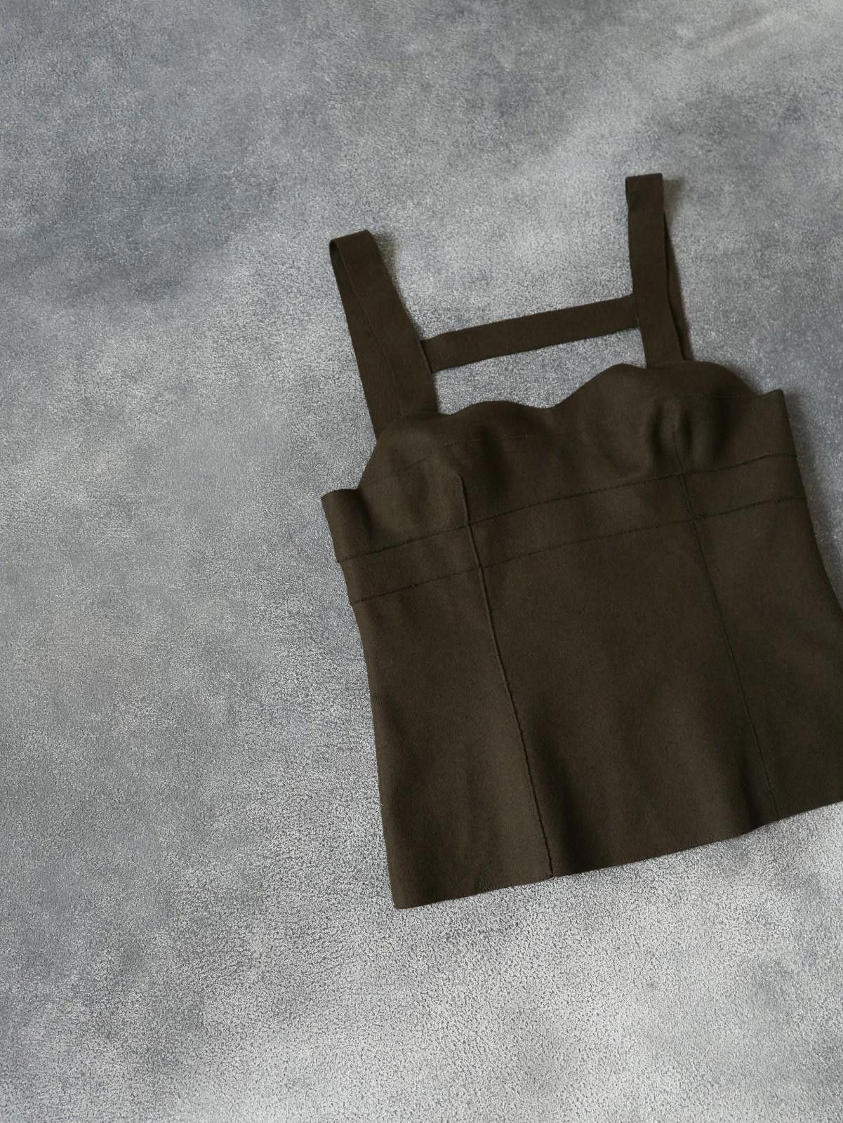 Miu Miu F/W 2006 Miu Miu Runway Wool Corset Cropped Top Size XS Size XS / US 0-2 / IT 36-38 - 4 Thumbnail