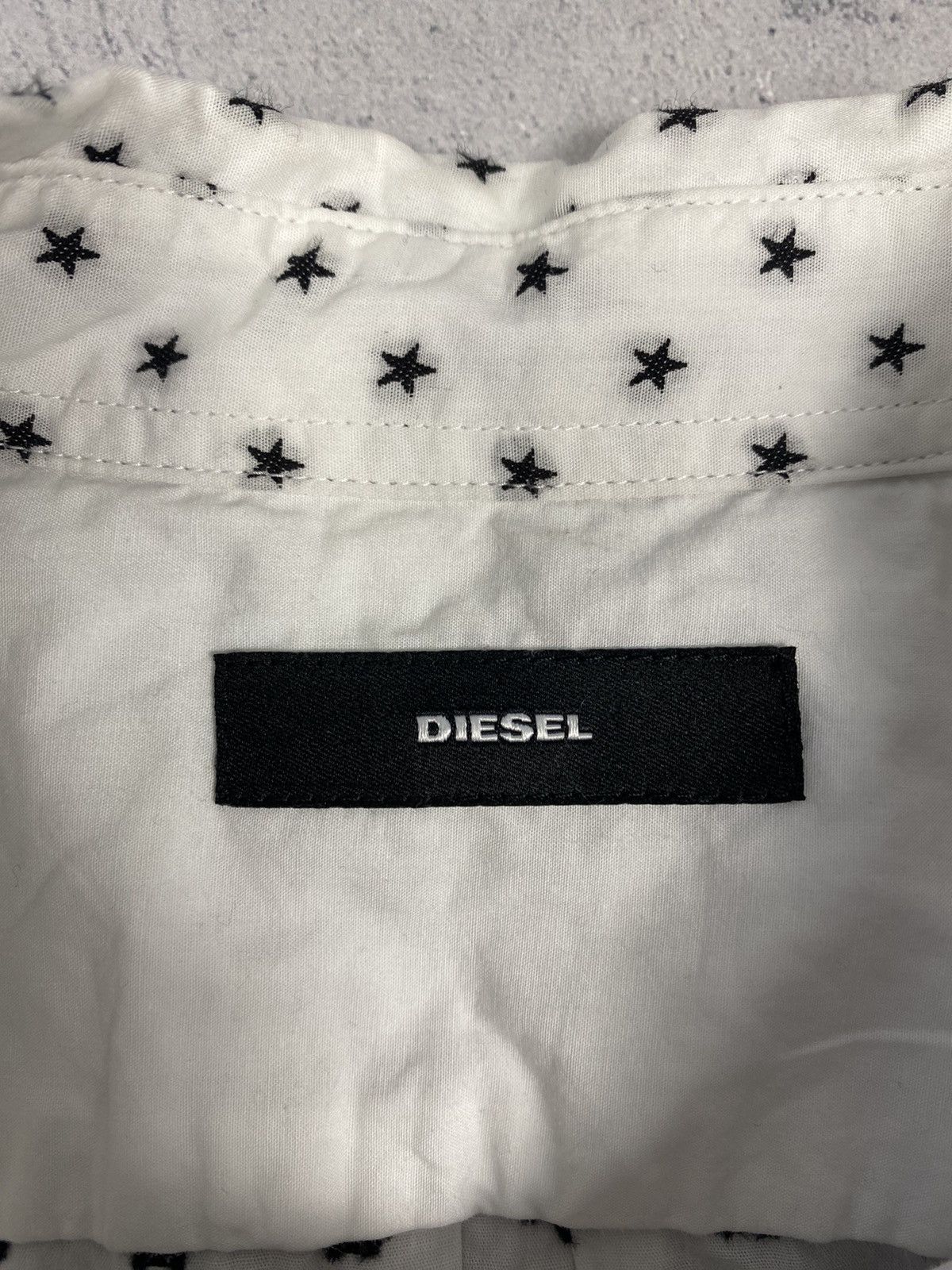 Diesel Diesel Star Monogram Print Button Up Long Sleeve Shirt Mens Size US XL / EU 56 / 4 - 9 Thumbnail