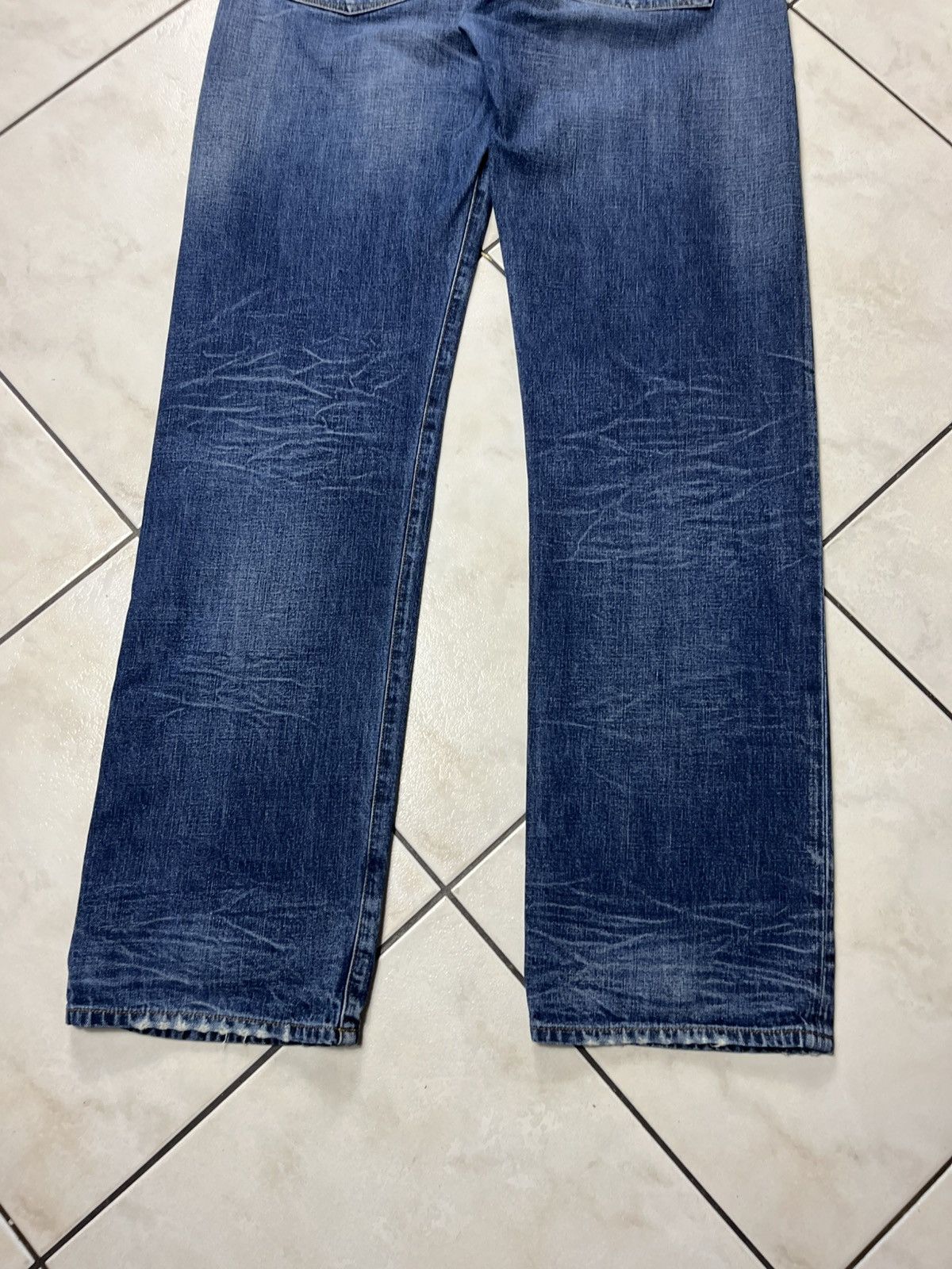 Armani × Giorgio Armani Vintage Armani jeans distressed denim y2k washed J21 regular Size US 33 - 16 Thumbnail