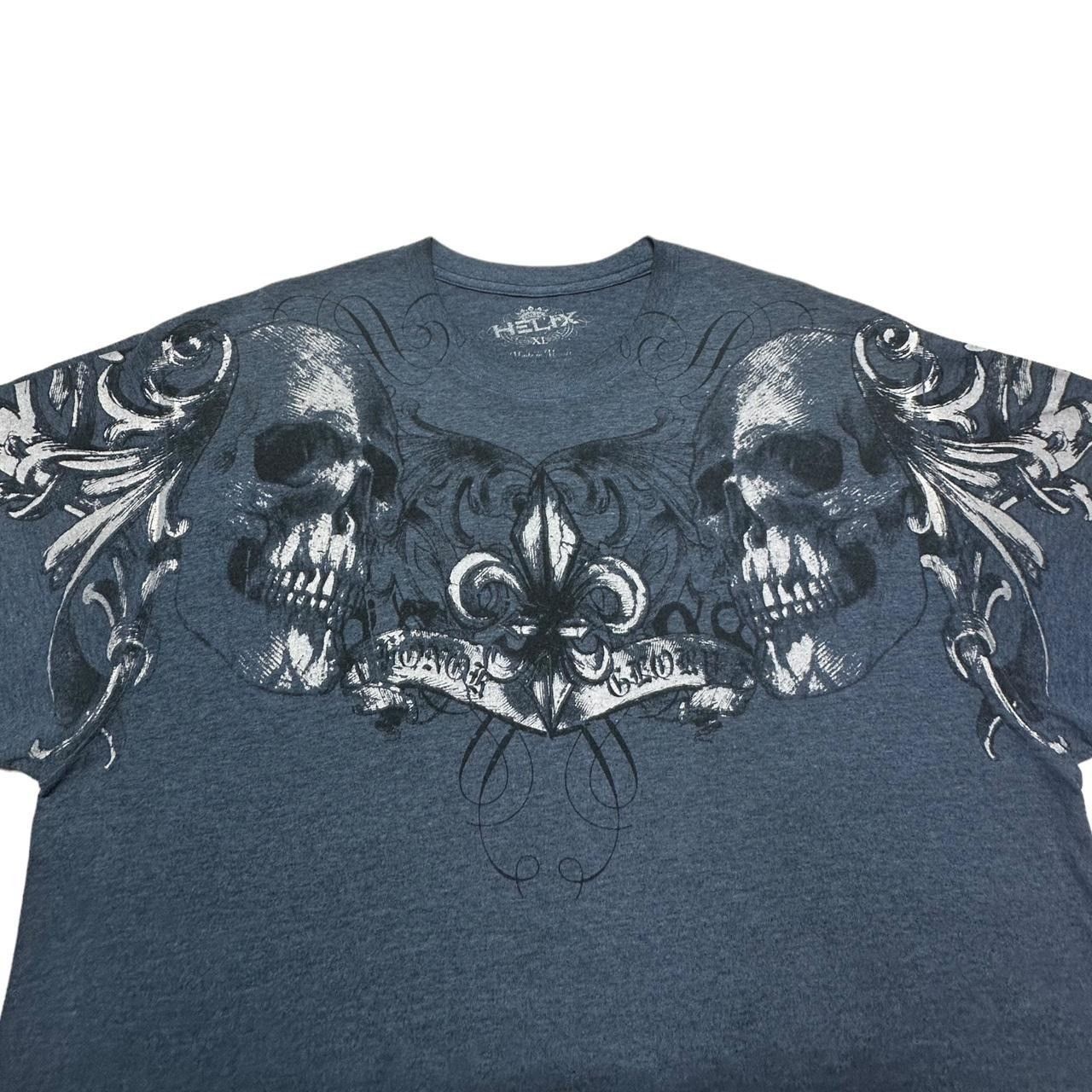 Affliction × Tapout × Vintage Y2K Style Skulls T-Shirt Size US XL / EU 56 / 4 - 3 Thumbnail