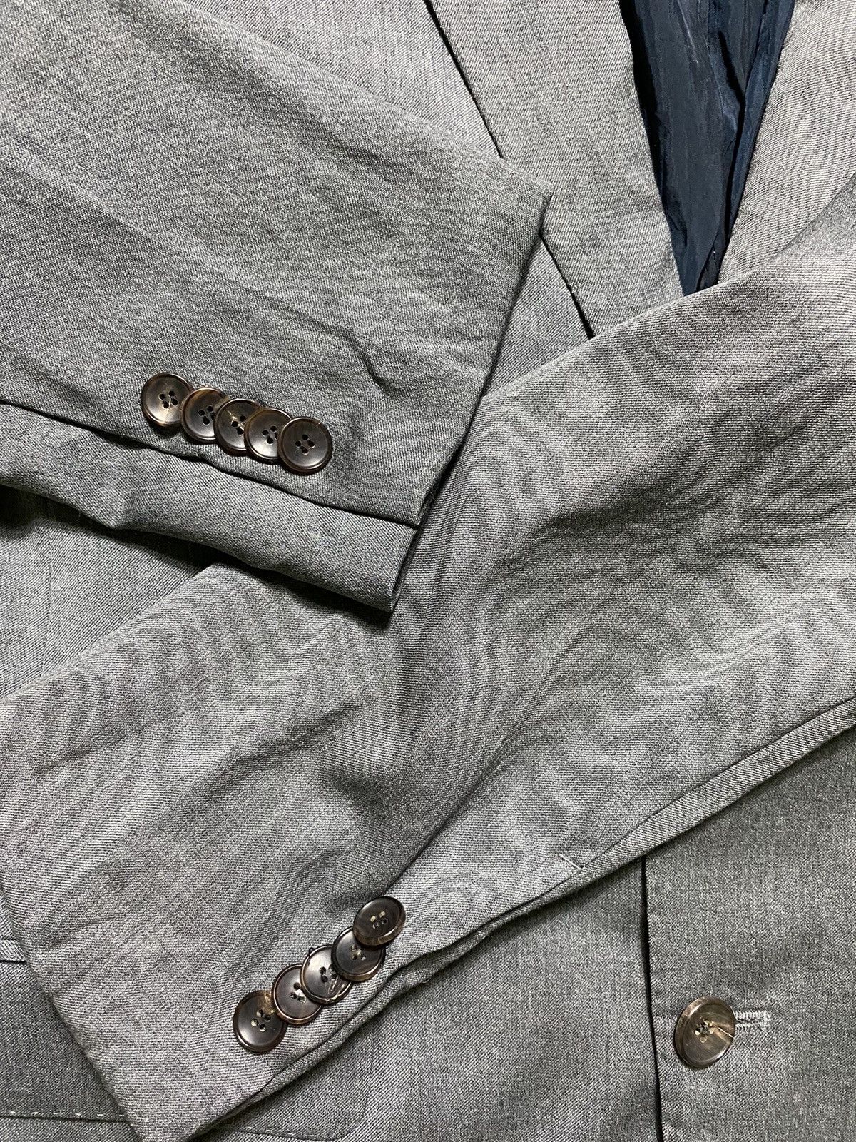 Designer × Loro Piana Loro Piana x Time Post Modern Blazer Simple Jacket Grey Size 48R - 5 Thumbnail