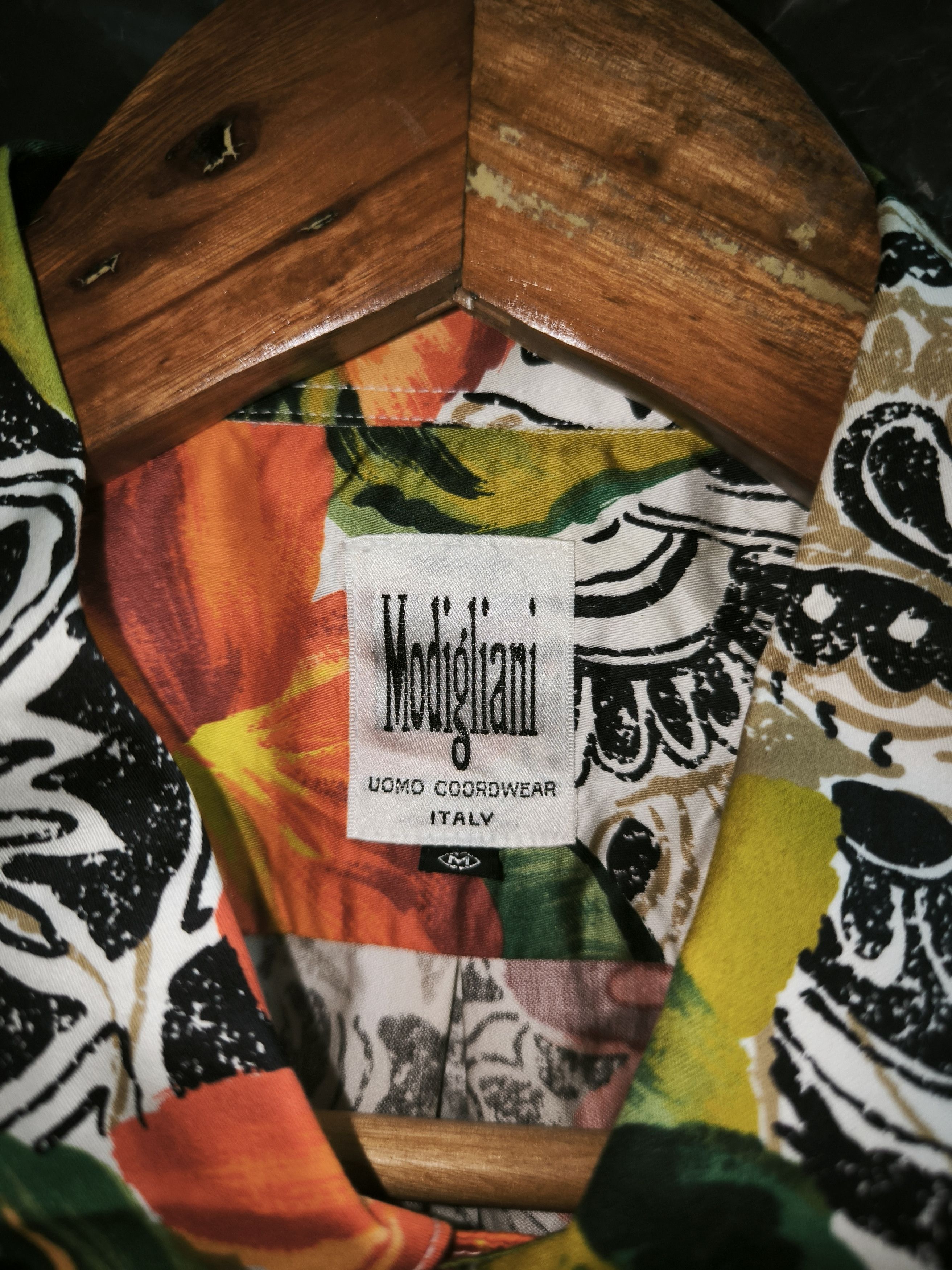Designer × Vintage Modigliani Floral Fullprint Button Up Short Sleeve Shirt Size US M / EU 48-50 / 2 - 8 Thumbnail