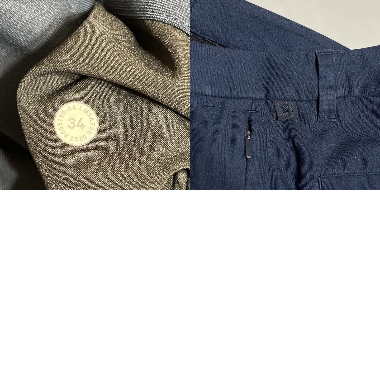 Lululemon Lululemon ABC Slim Trouser Pant Warpstreme Mens 34x31 Blue Chino Pants 5-Pocket Flat Front Moisture Wicking Breathable Size US 34 / EU 50 - 8 Thumbnail