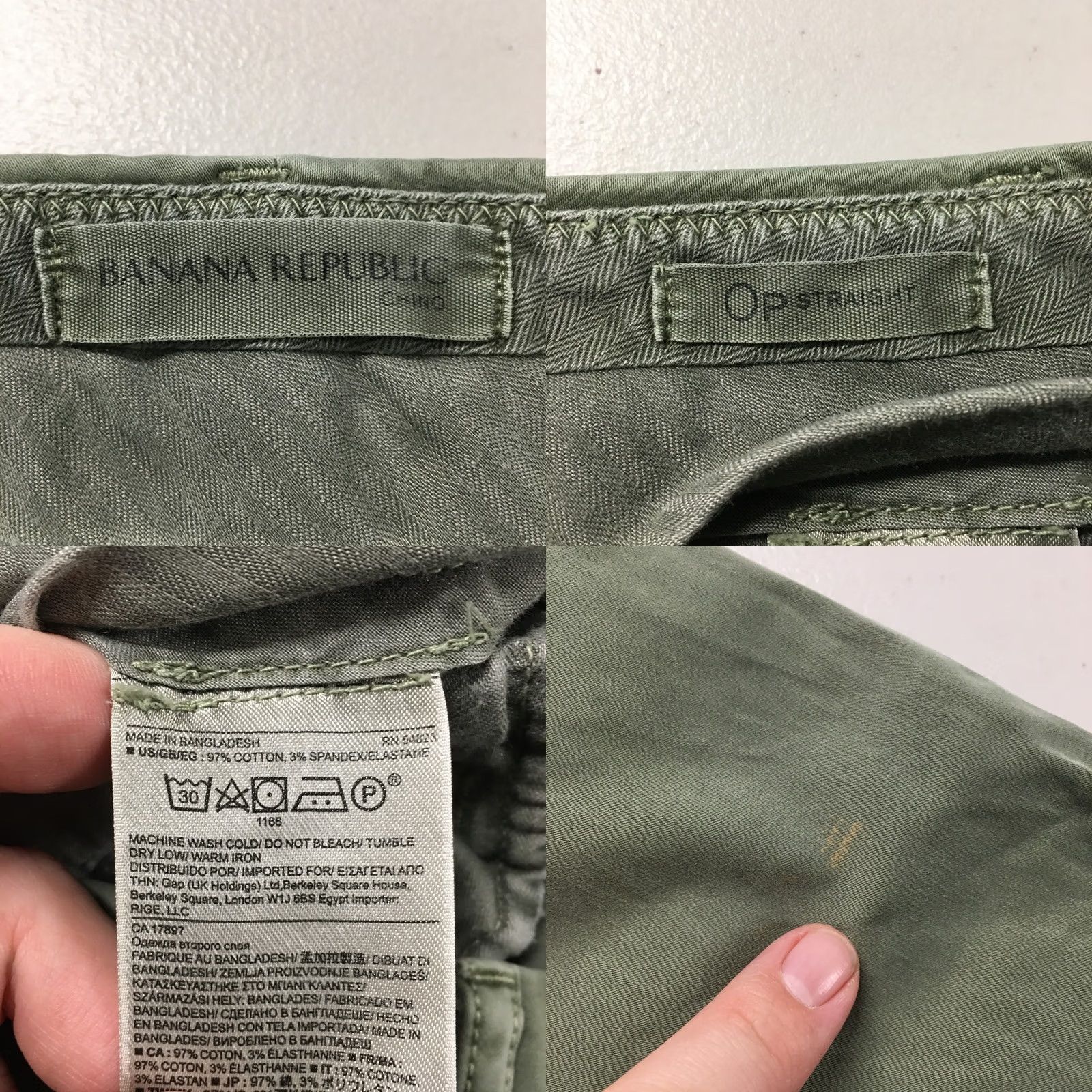Banana Republic Banana Republic Pants Womens 0P Olive Green Straight Leg Zip Fly Chino Stretch Pants Regular Womens 0P Olive Green Straight Leg Chino Stretch Size 25" / US 0 / IT 36 - 10 Thumbnail
